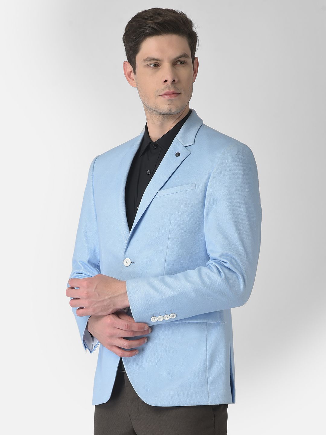 turtle Men Solid Single Breasted Casual Blazer-picture-38
