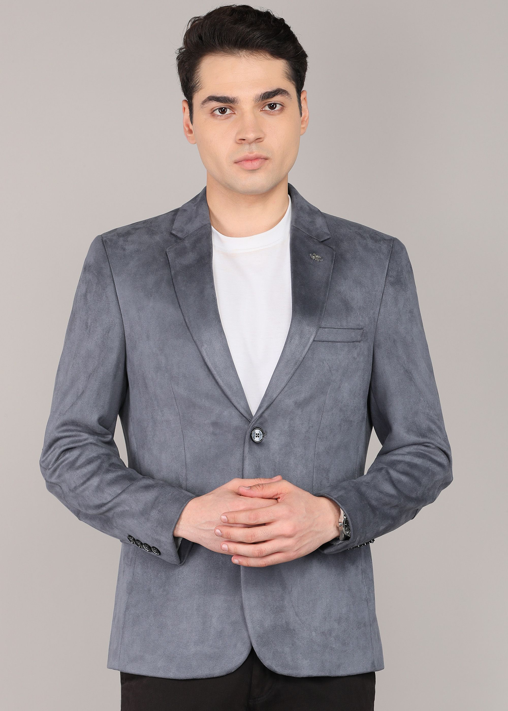 killer Men Solid Single Breasted Casual Blazer-picture-14