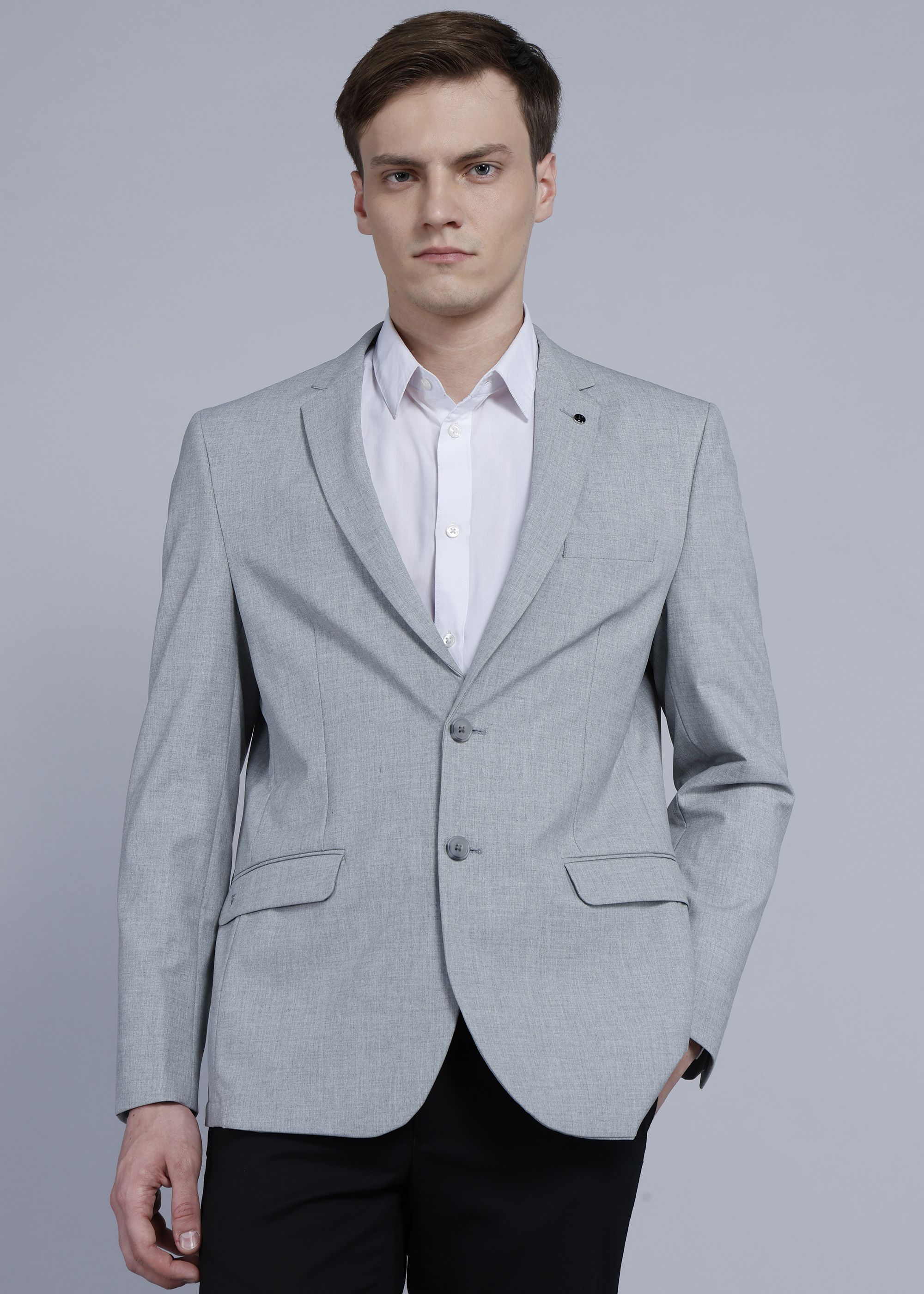 van heusen Men Solid Single Breasted Formal Blazer-picture-29