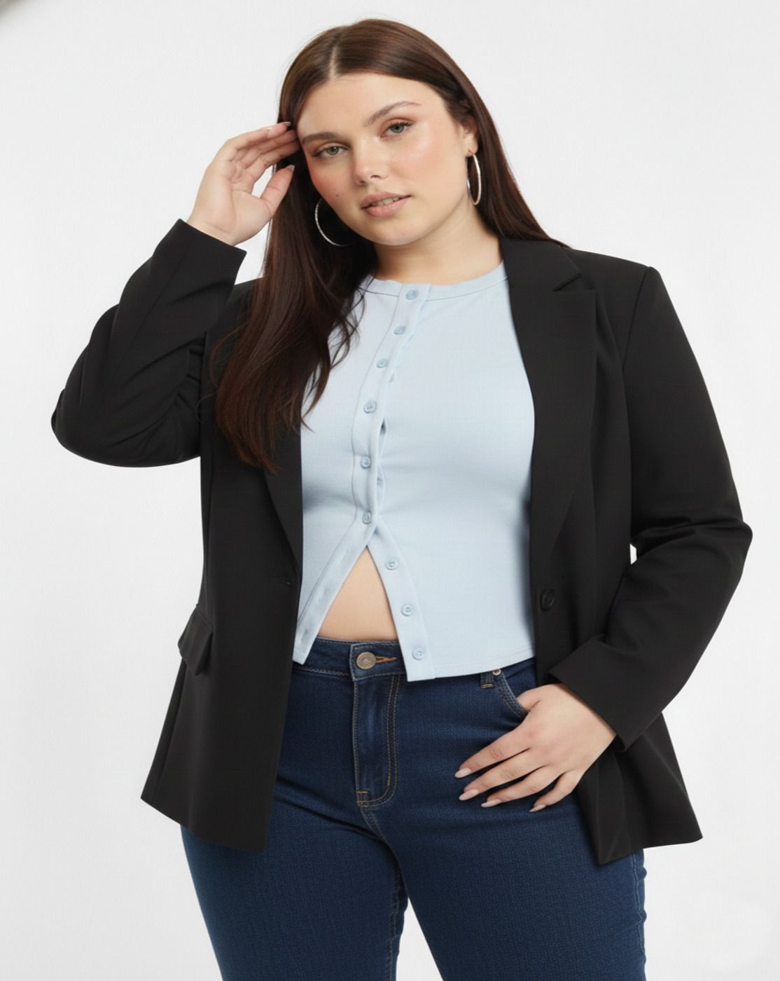 perfect productions Women Solid Single Breasted Casual Blazer-picture-31