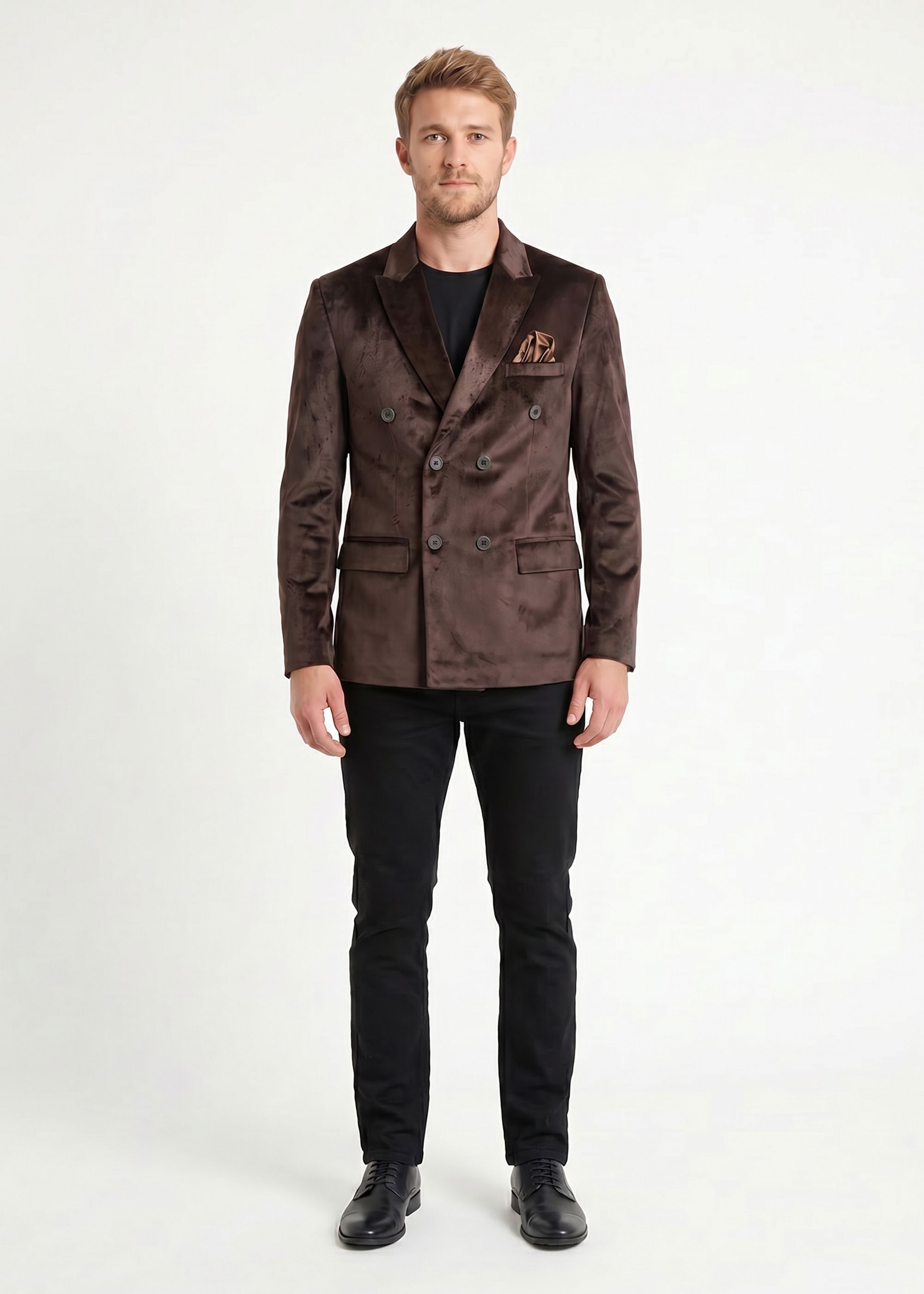 killer Men Solid Double Breasted Casual Blazer-picture-18