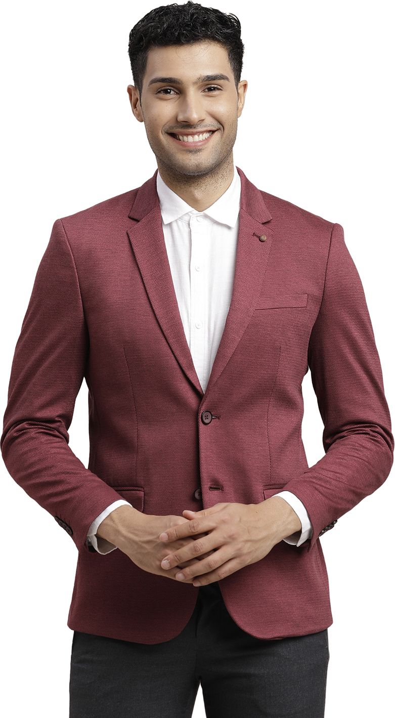 Men Checkered Single Breasted Casual Blazer