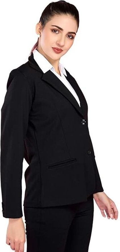 Women Solid Single Breasted Casual, Lounge Wear, Festive & Wedding, Party, Sports, Beach Wear, Formal Blazer