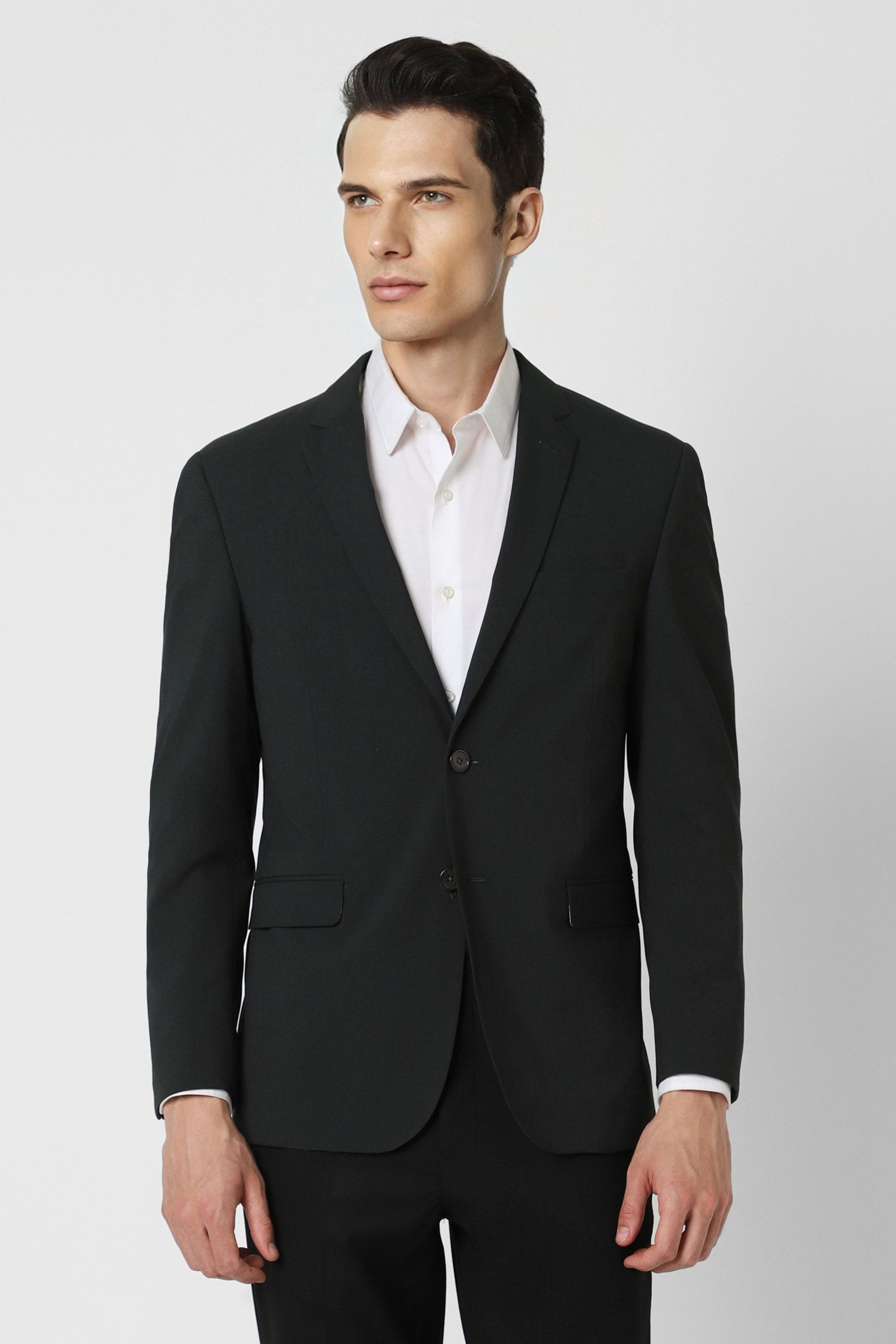 van heusen Men Solid Single Breasted Formal Blazer-picture-29