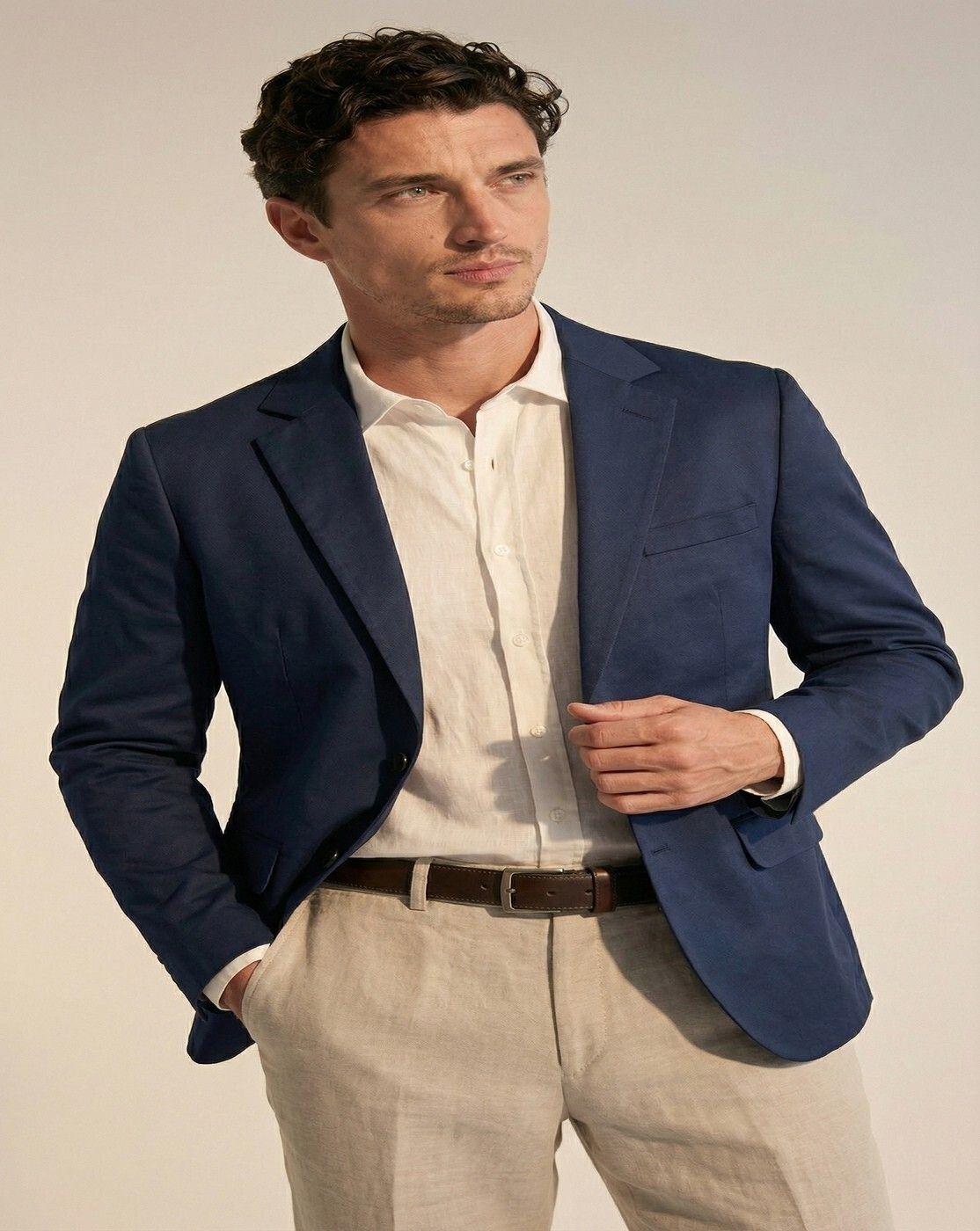 moonxs Men Solid Single Breasted Formal Blazer-picture-19