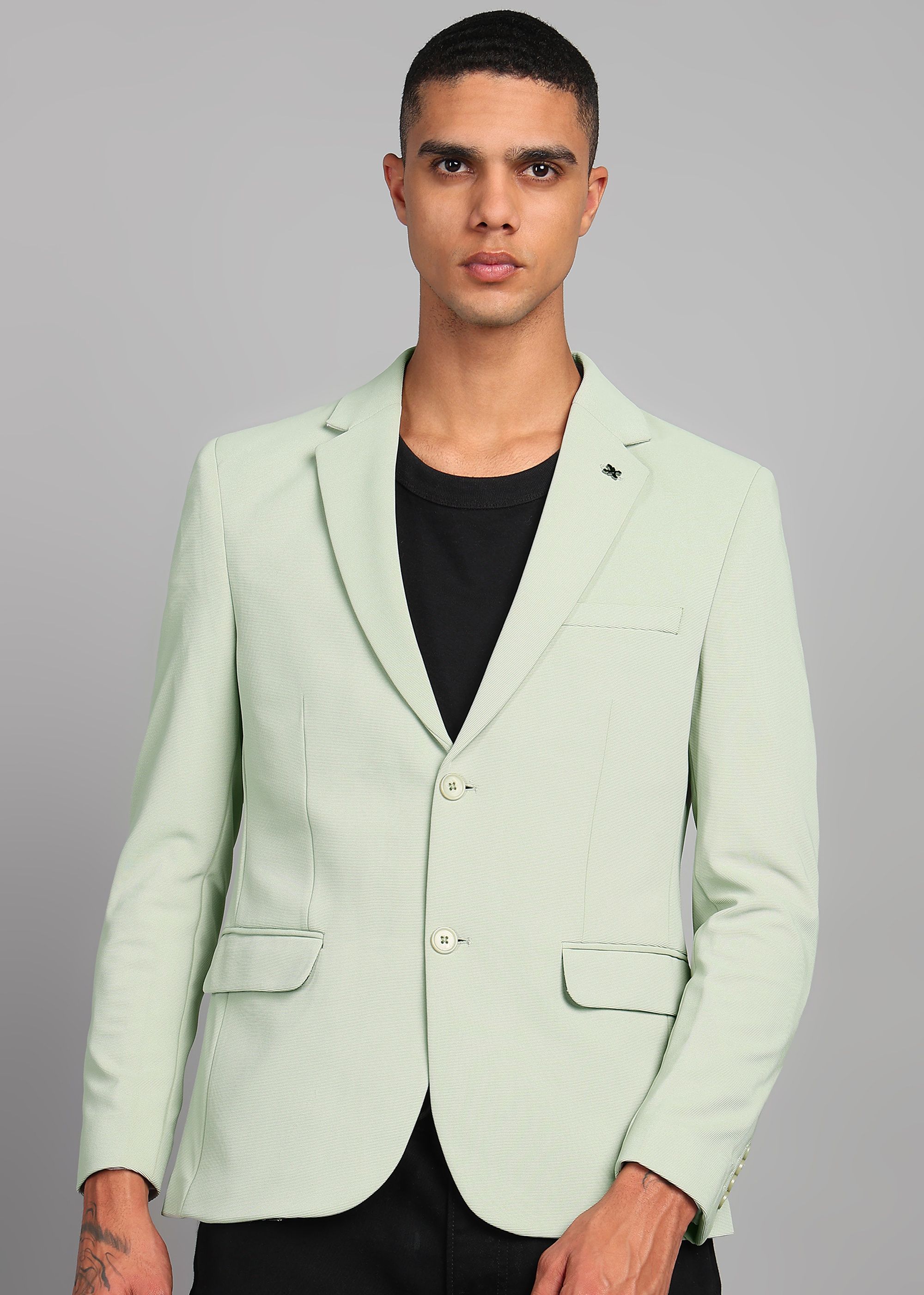 killer Men Solid Single Breasted Casual Blazer-picture-37