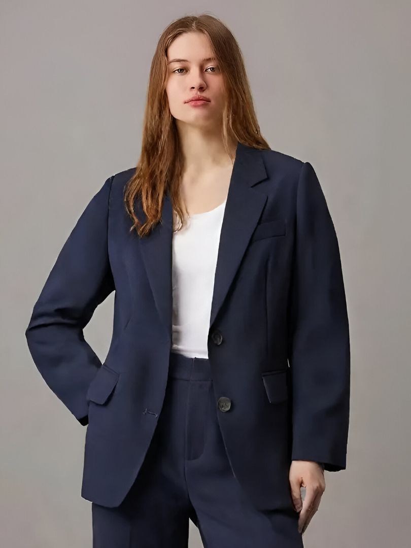 cadmon Women Solid Single Breasted Formal Blazer-picture-41