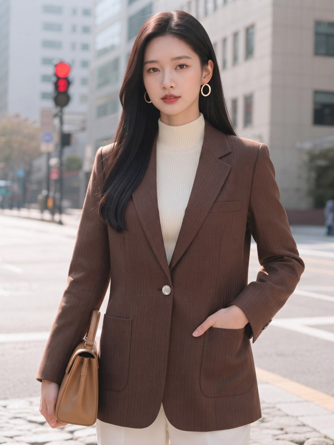 new-18 Women Solid Single Breasted Formal Blazer-picture-26