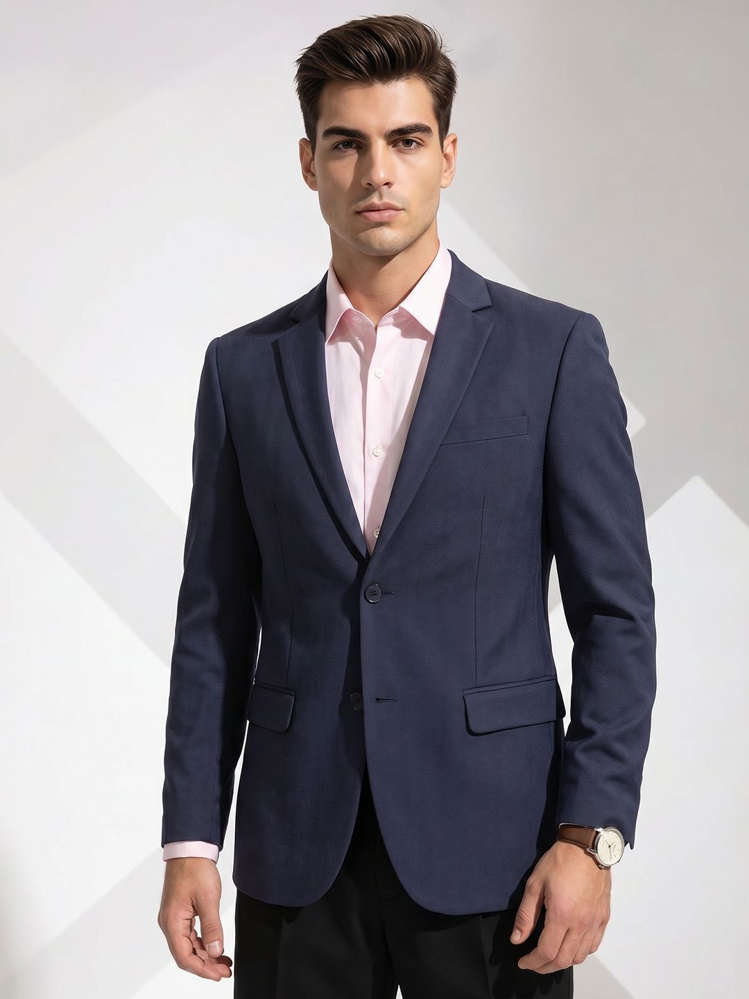 invictus Men Solid Single Breasted Formal Blazer-picture-27