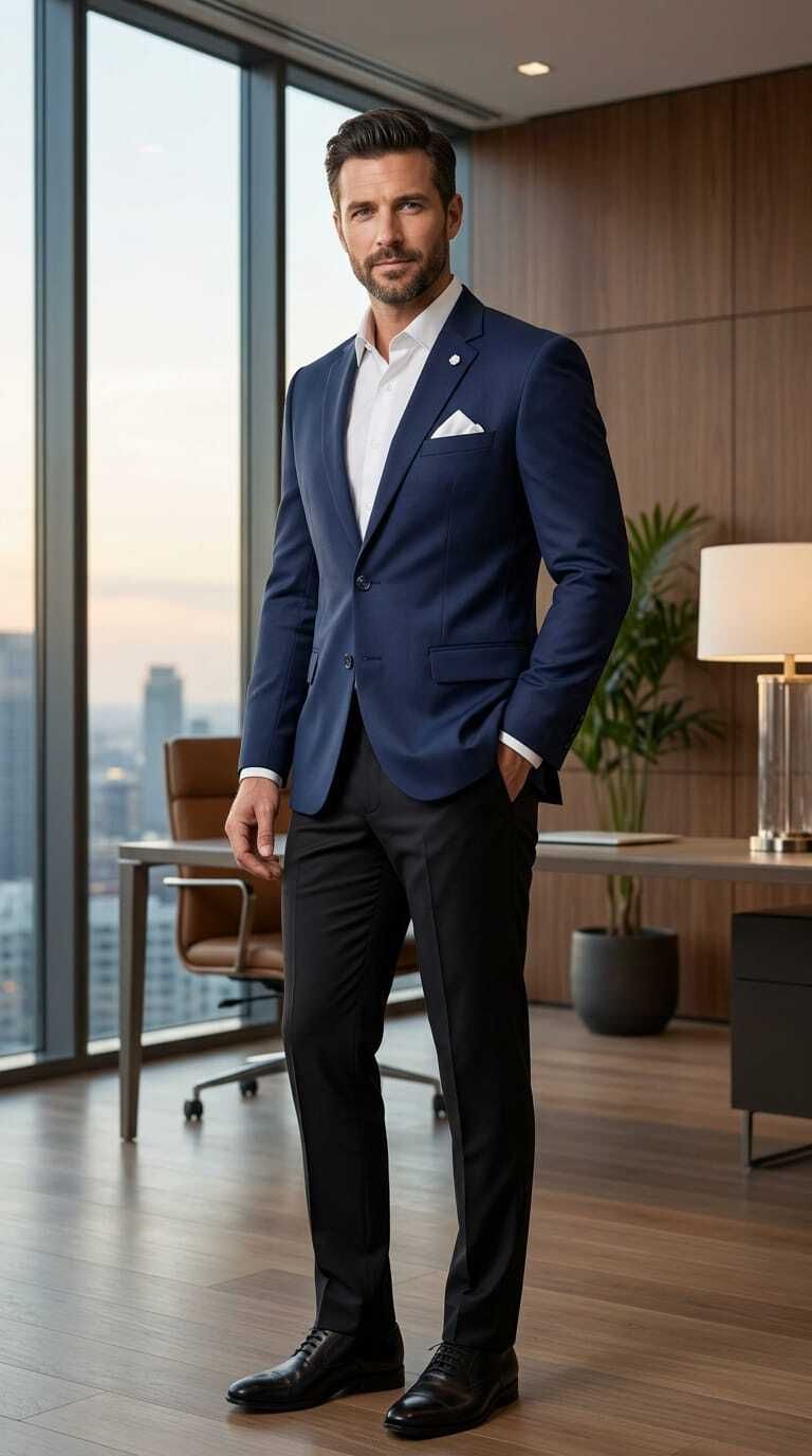 asthetic Men Solid Single Breasted Party, Festive, Formal, Wedding, Casual Blazer-picture-13