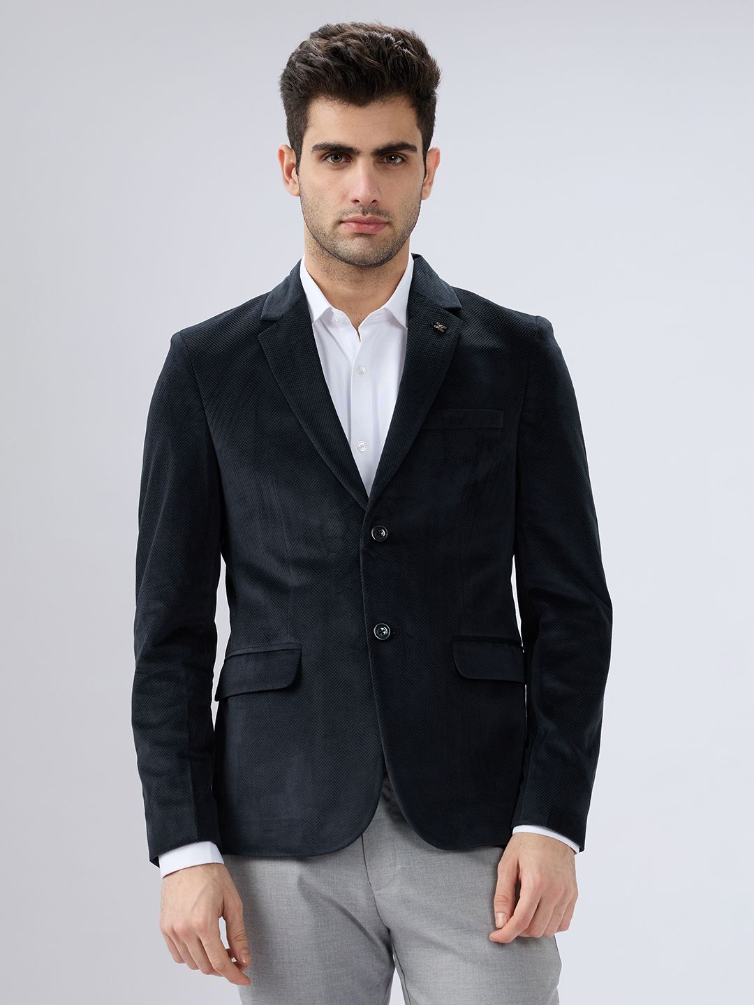 killer Men Solid Single Breasted Casual Blazer-picture-19
