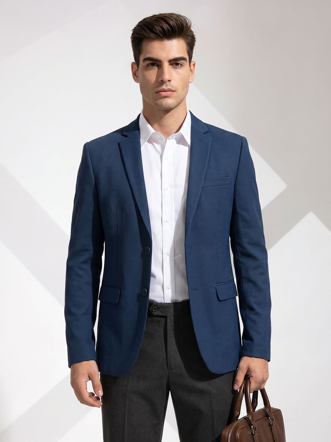 invictus Men Solid Single Breasted Formal Blazer-picture-33