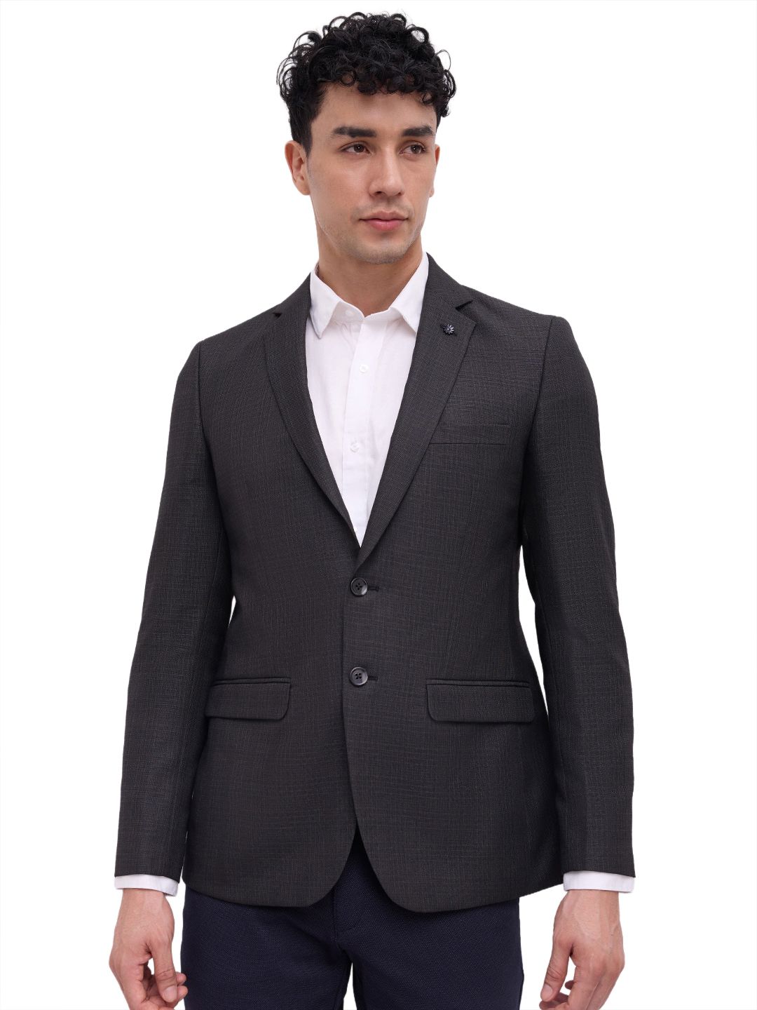 raymond Men Checkered Single Breasted Formal Blazer-picture-20