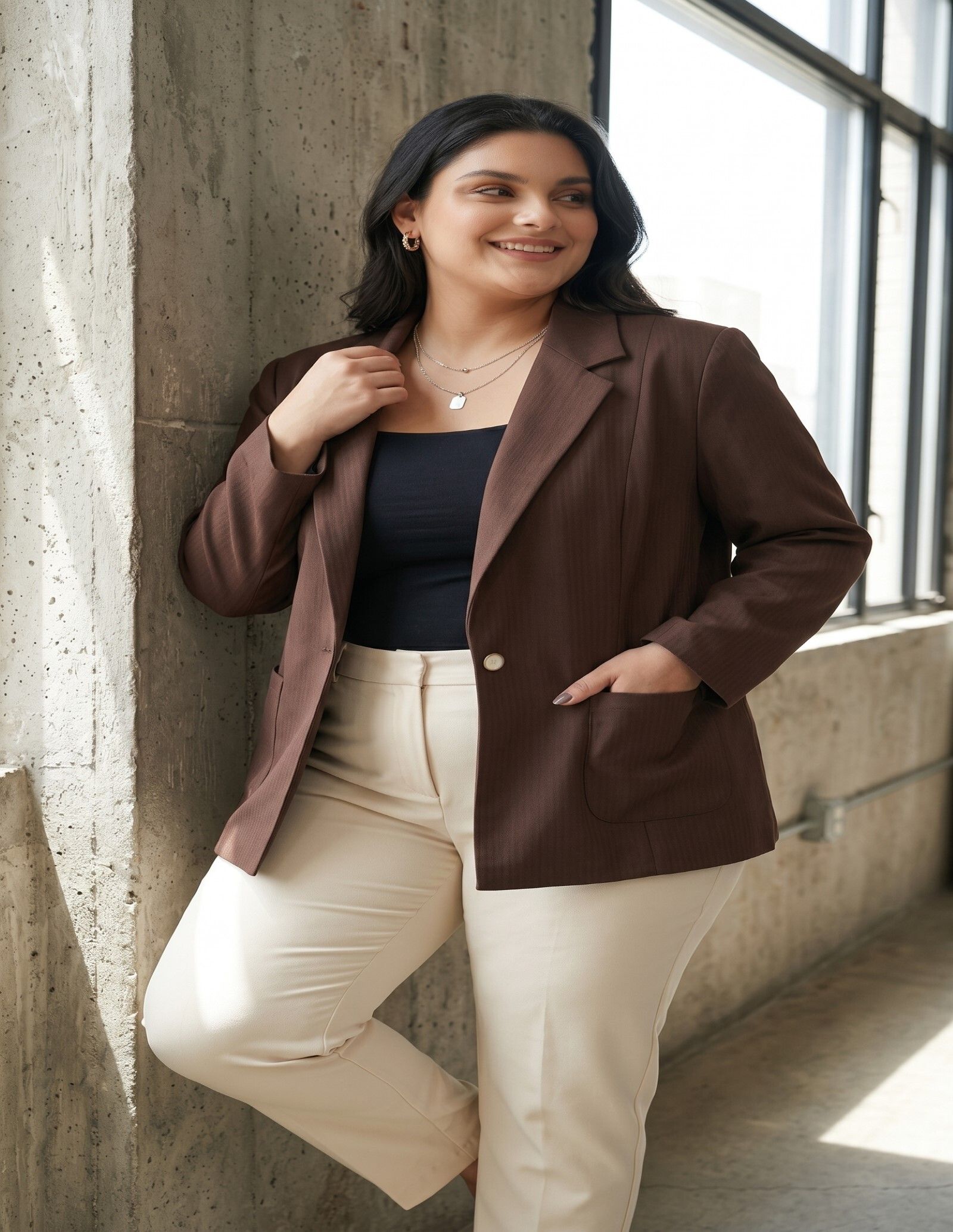 perfect productions Women Solid Single Breasted Casual Blazer-picture-27