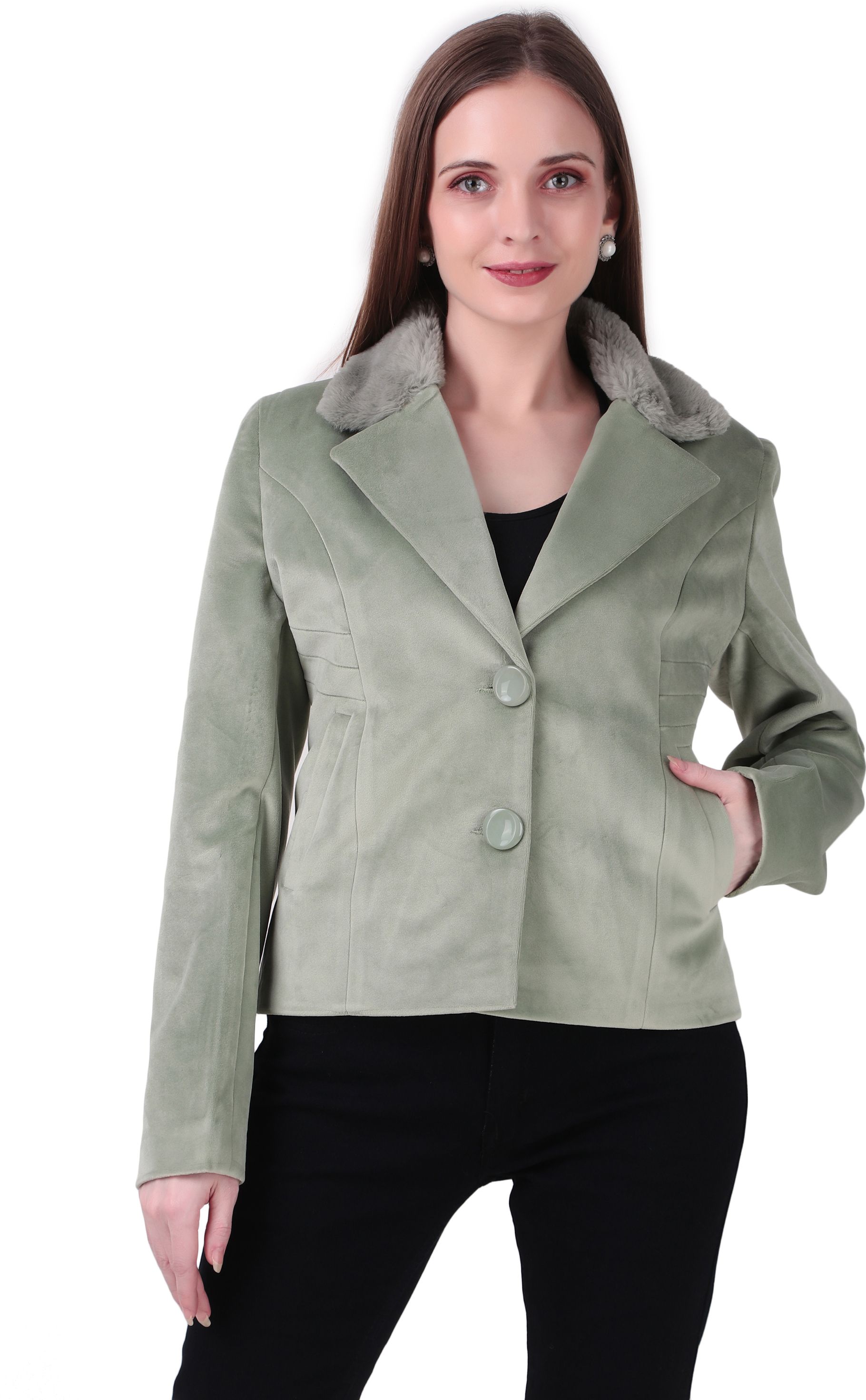 emiranza fashion Women Solid Single Breasted Casual Blazer-picture-18