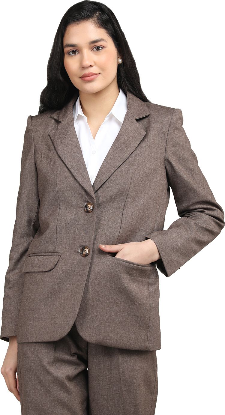 chkokko Women Solid Single Breasted Casual Blazer-picture-20