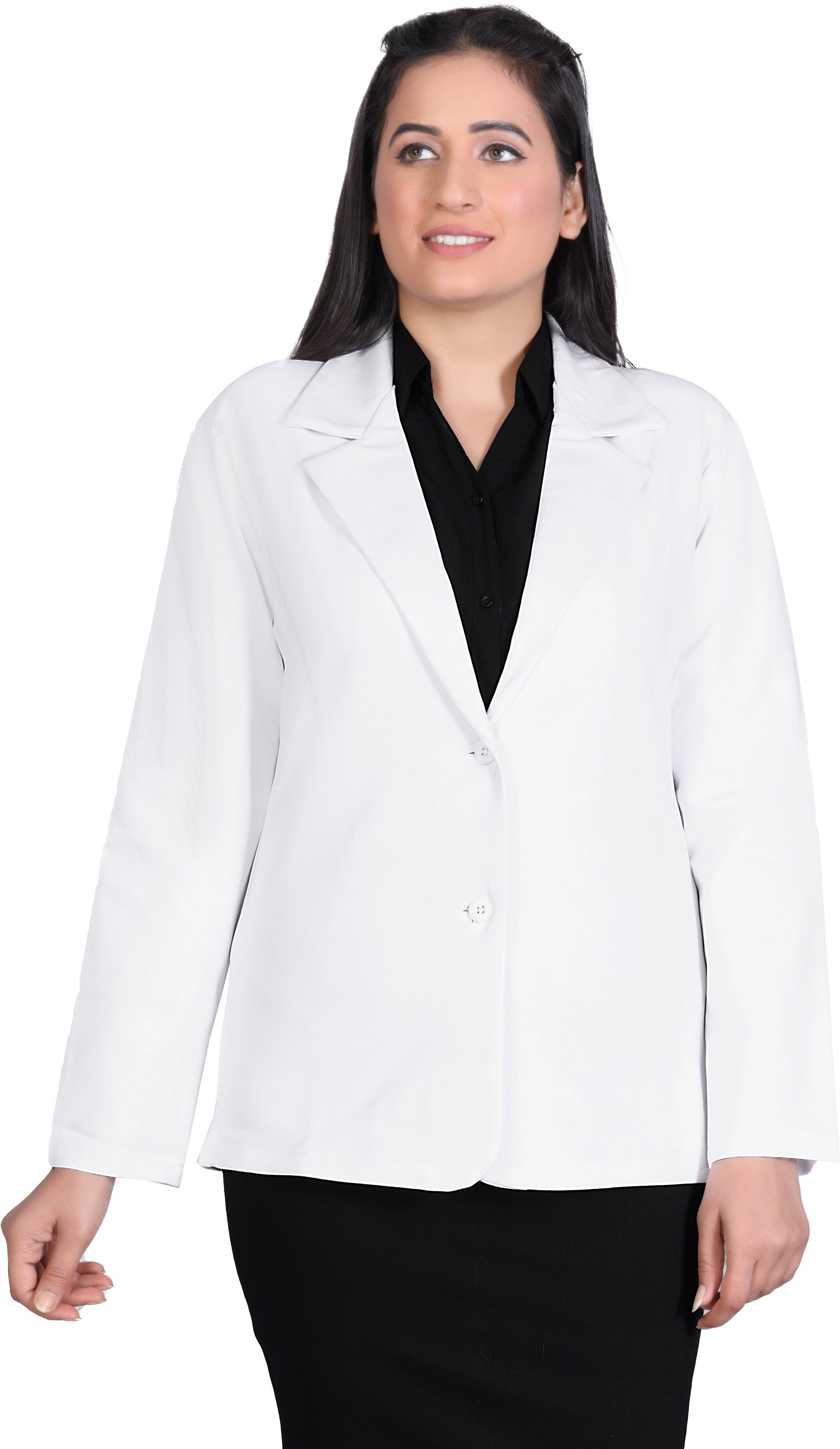 os open style Women Solid Single Breasted Formal Blazer-picture-10
