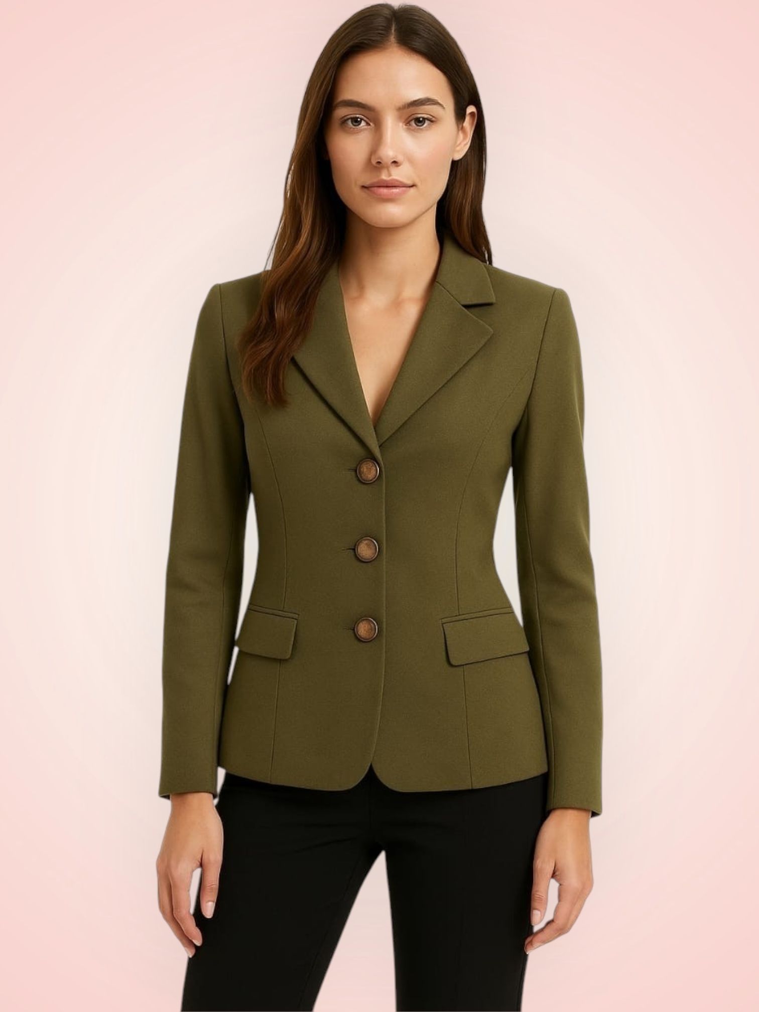 pepzo Women Solid Double Breasted Casual Blazer-picture-27