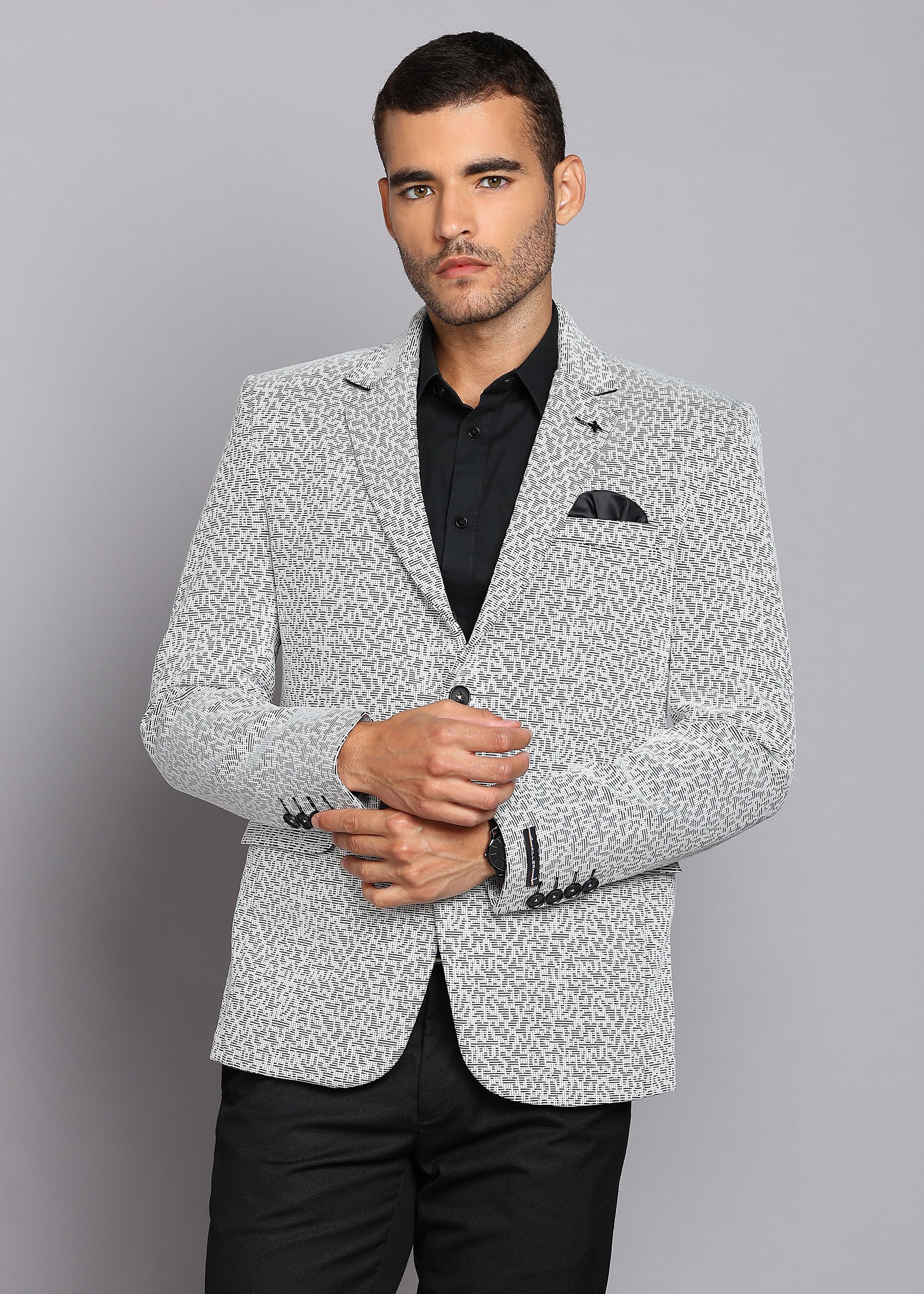 killer Men Printed Single Breasted Casual Blazer-picture-35