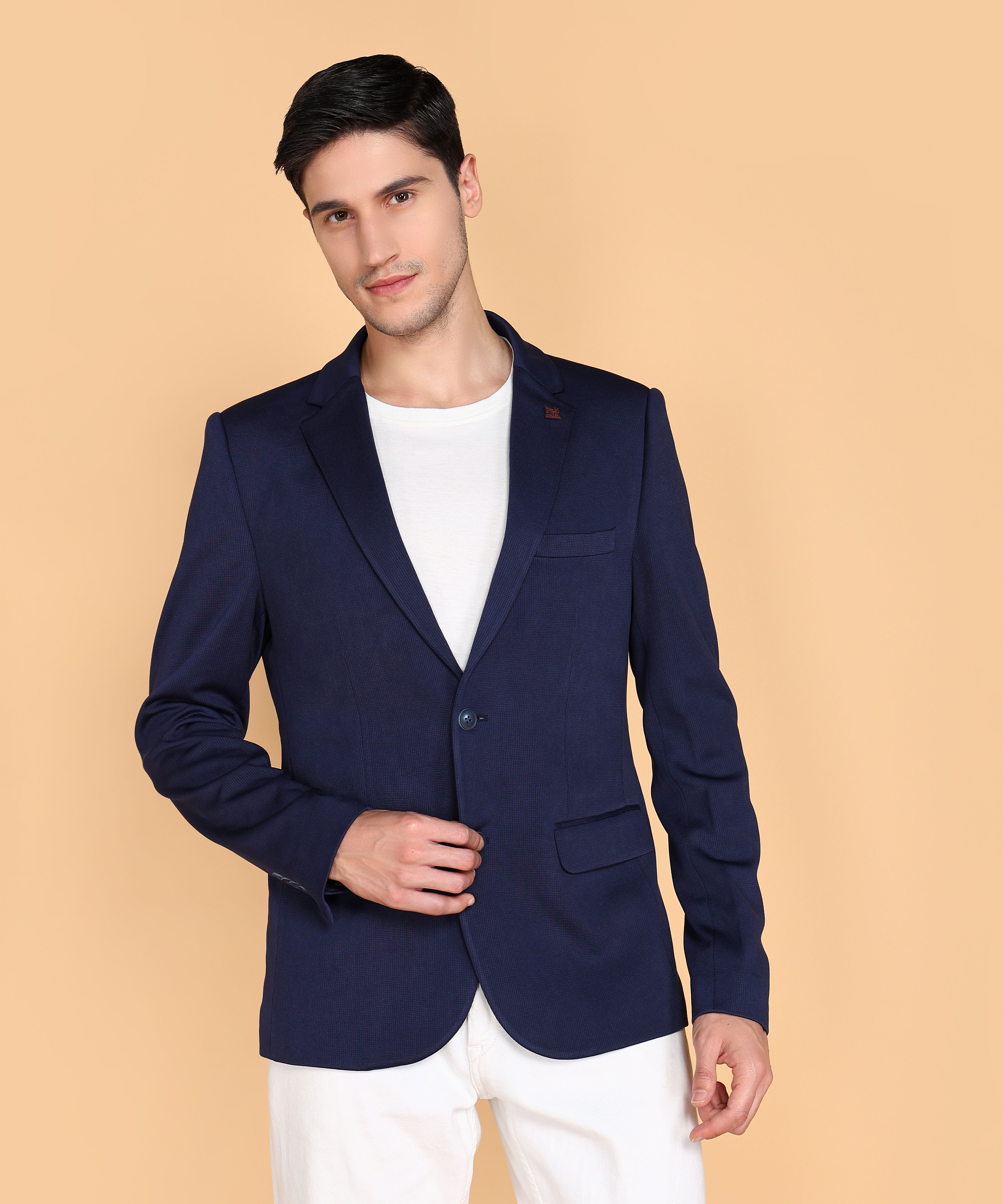 killer Men Solid Single Breasted Casual Blazer-picture-14