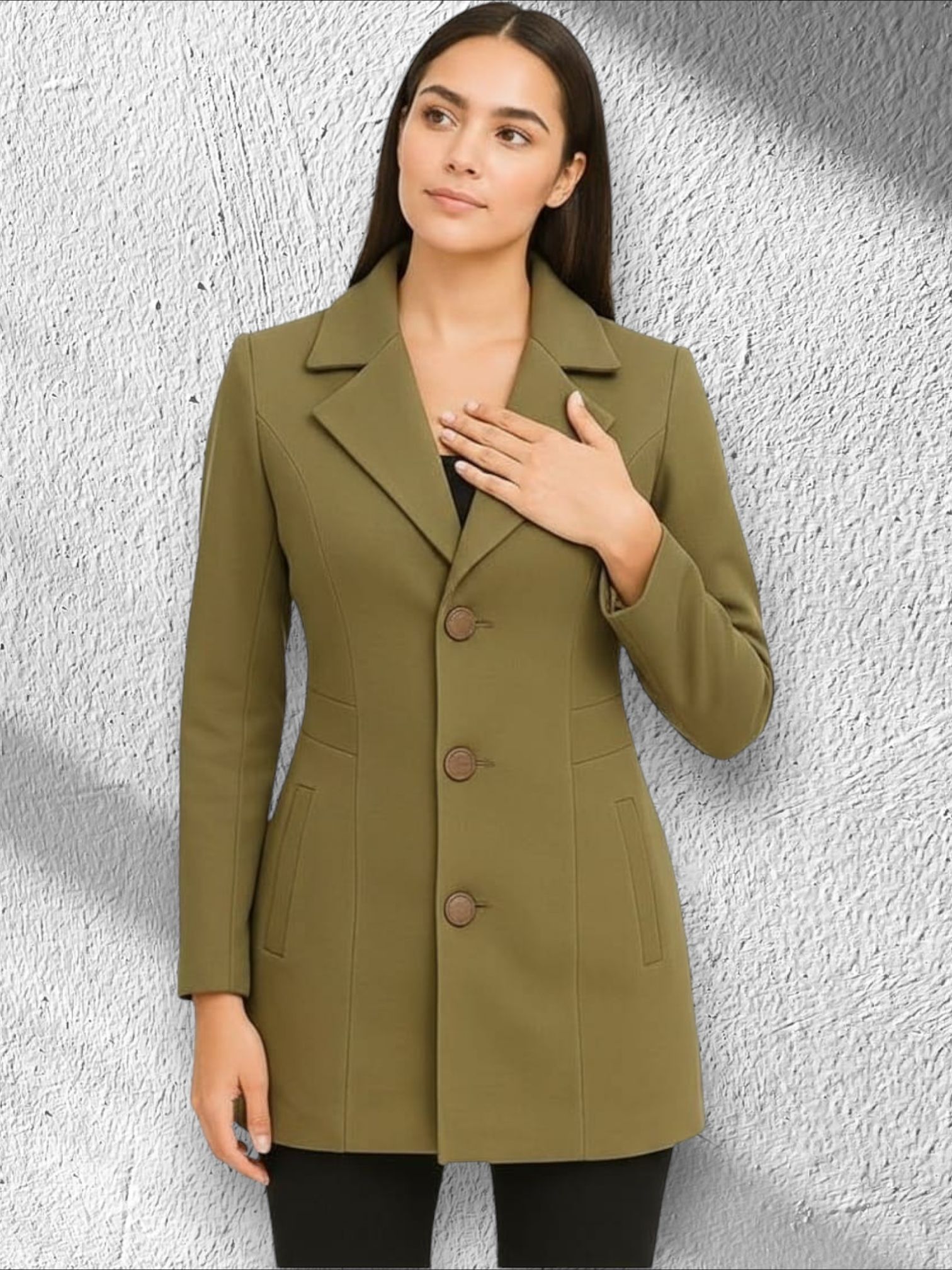 pepzoo Women Solid Double Breasted Casual Blazer-picture-17