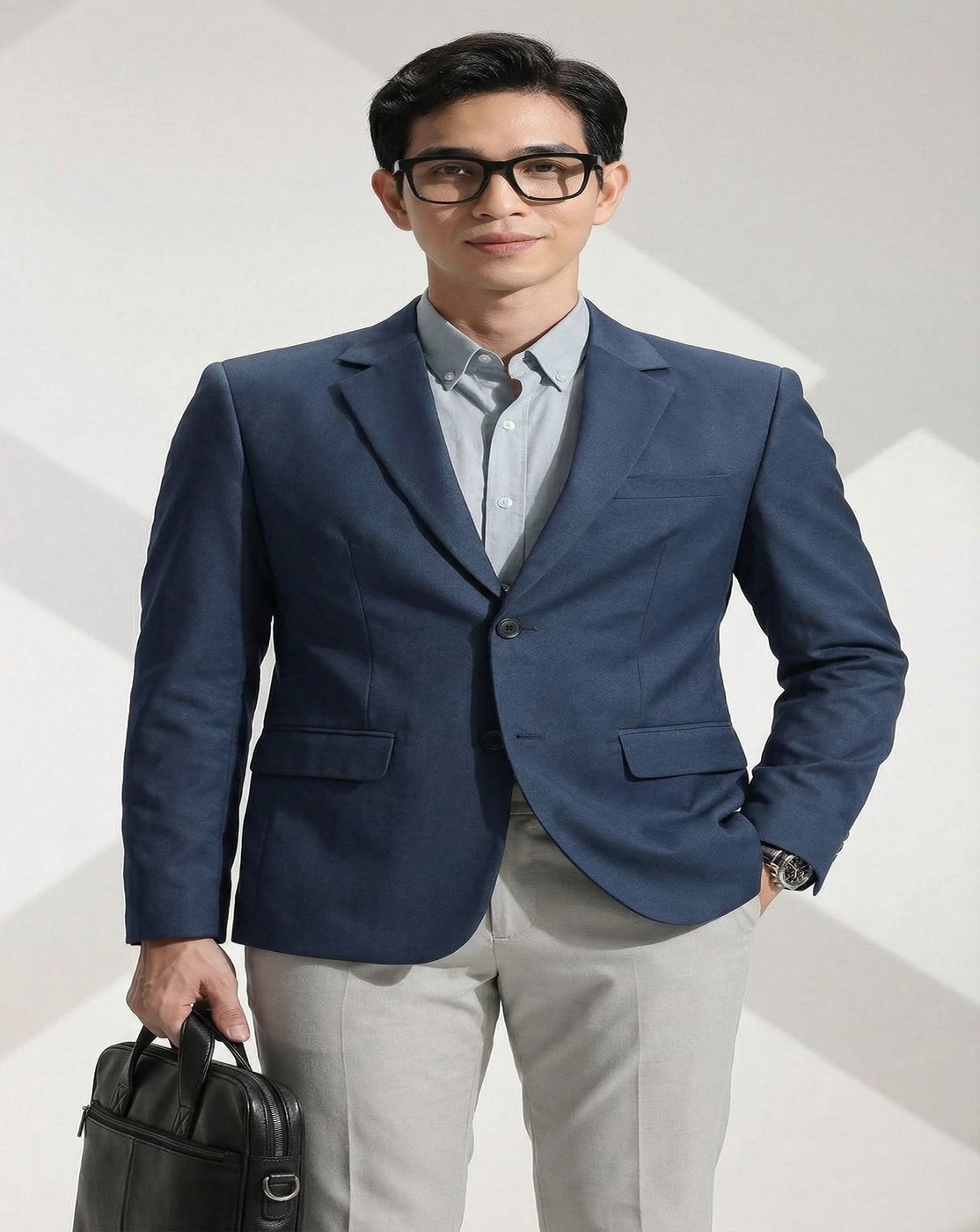 rajenderani Men Solid Single Breasted Formal Blazer-picture-21