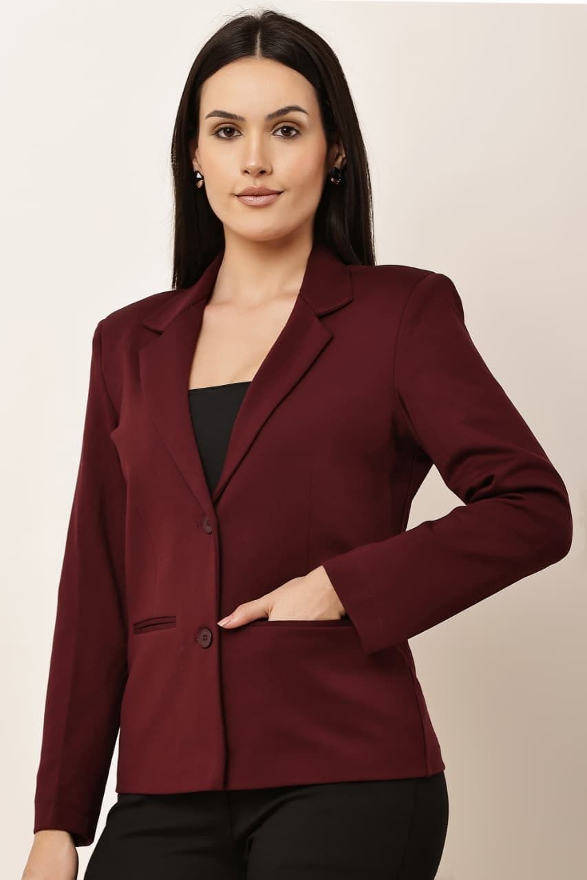 astiva Women Solid Single Breasted Casual, Formal, Festive, Lounge Wear, Wedding Blazer-picture-47