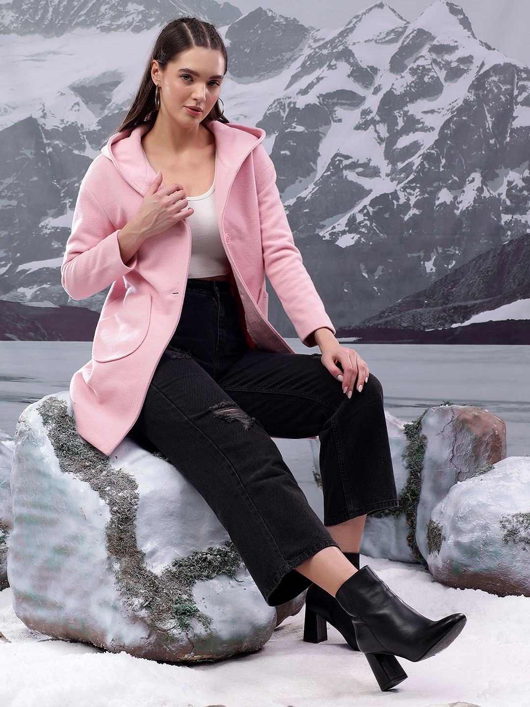 kotty Women Solid Single Breasted Casual Blazer-picture-42