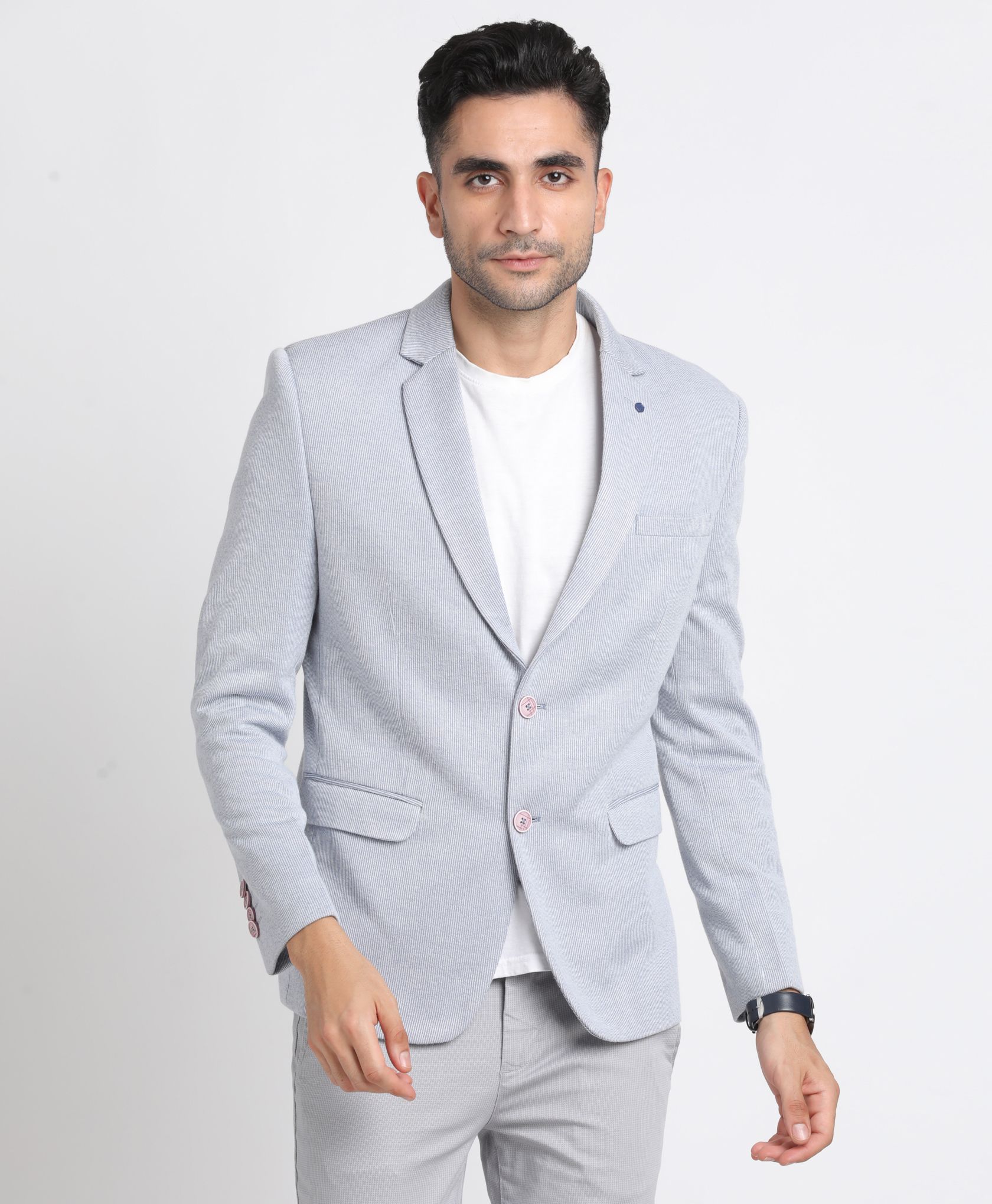 turtle Men Solid Single Breasted Casual Blazer-picture-23