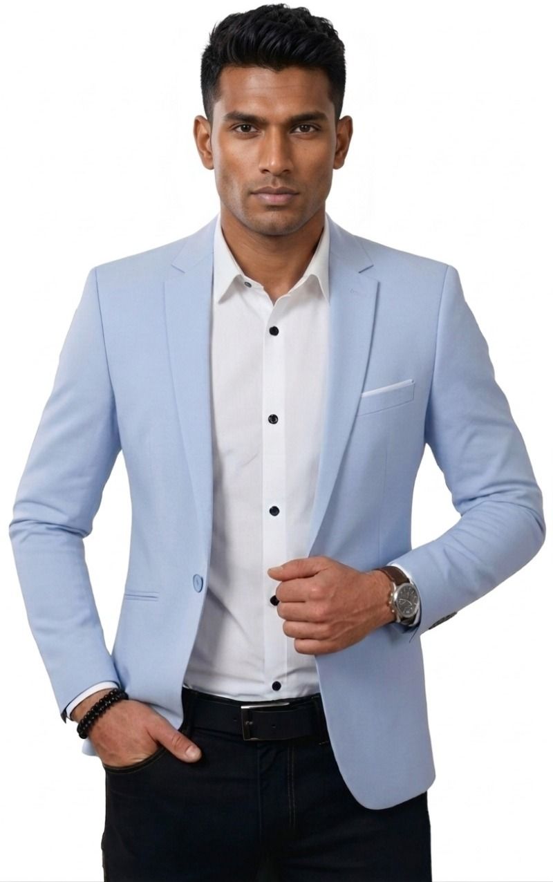 darbar in Men Solid Single Breasted Casual, Formal, Festive & Wedding, Wedding Blazer-picture-14
