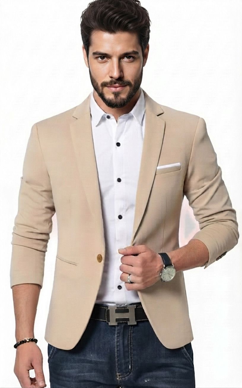darbar in Men Solid Single Breasted Casual, Formal, Festive & Wedding, Party Blazer-picture-30