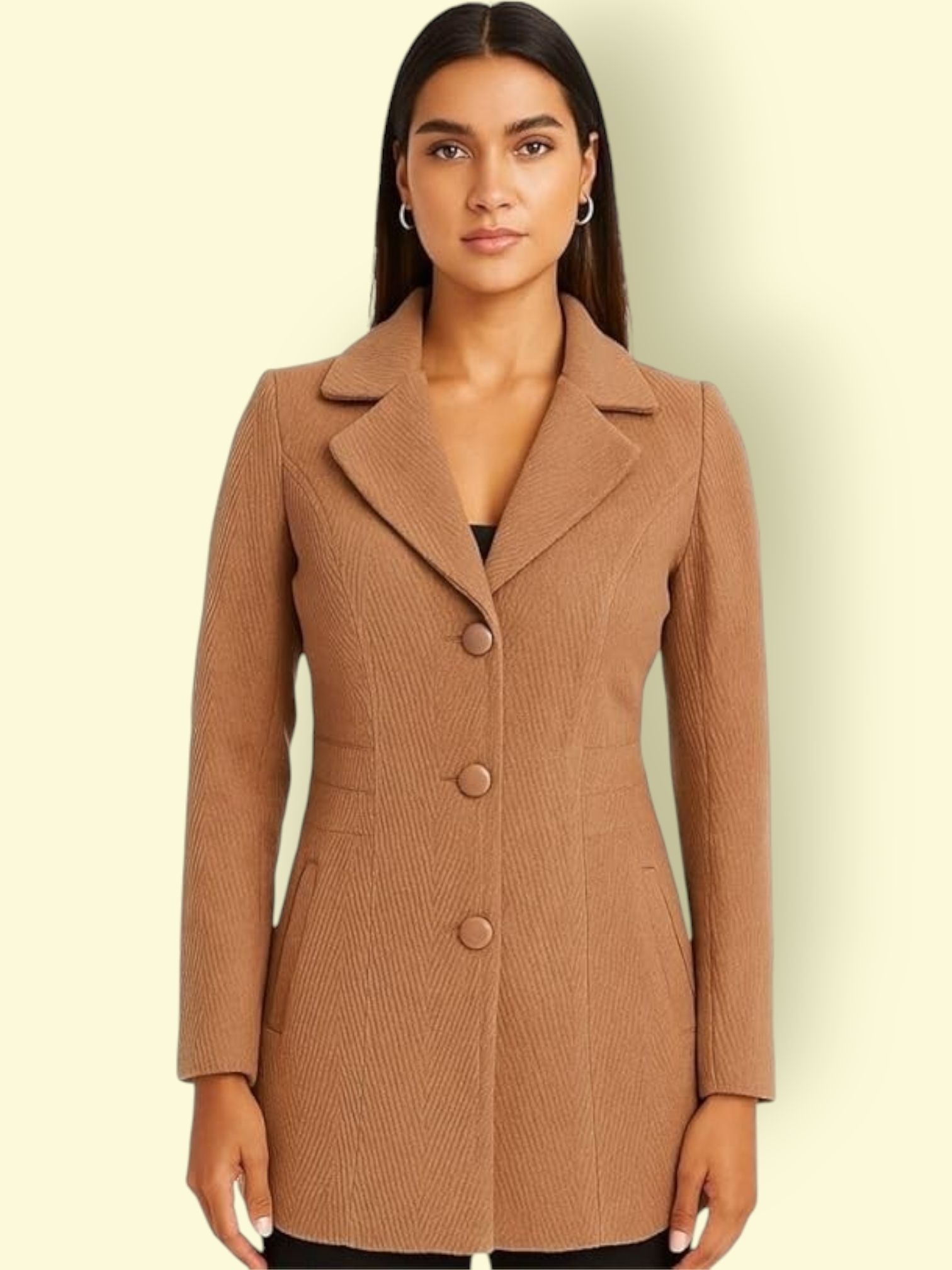 troo blue Women Solid Double Breasted Casual Blazer-picture-12