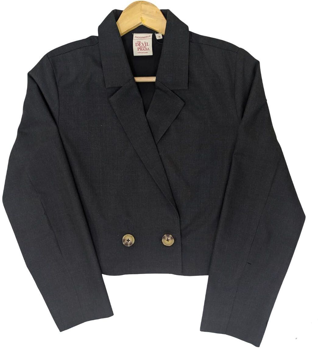 phosphorus Women Self Design Single Breasted Formal Blazer-picture-29