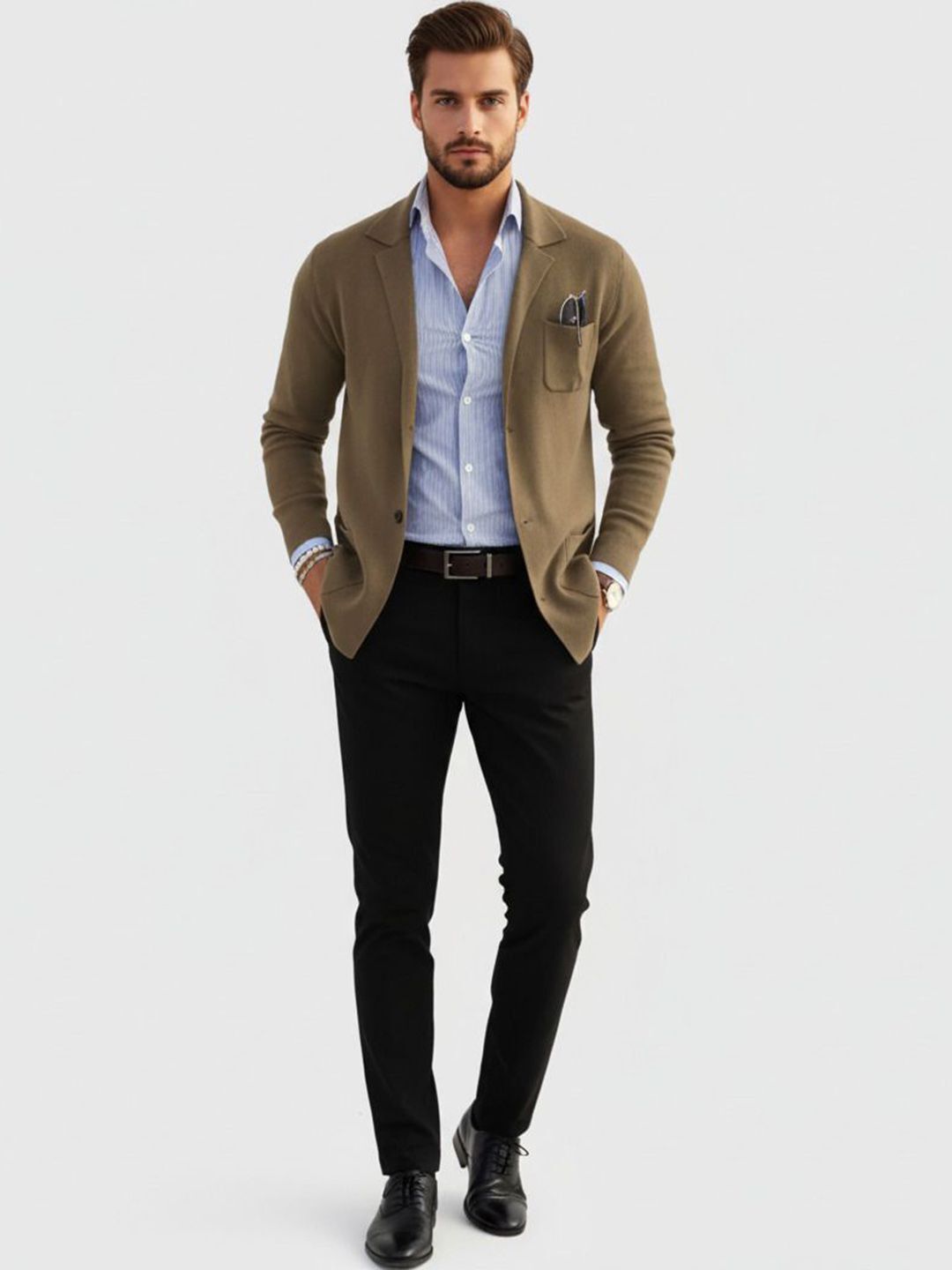 invictus Men Solid Single Breasted Casual Blazer-picture-10