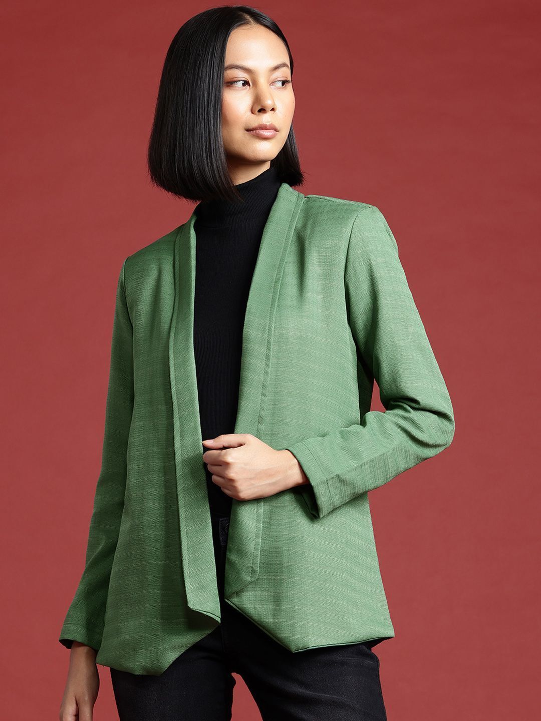 all about you formals Women Solid Single Breasted Formal Blazer-picture-44