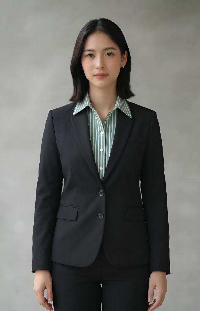cadmon Women Solid Single Breasted Casual Blazer-picture-13