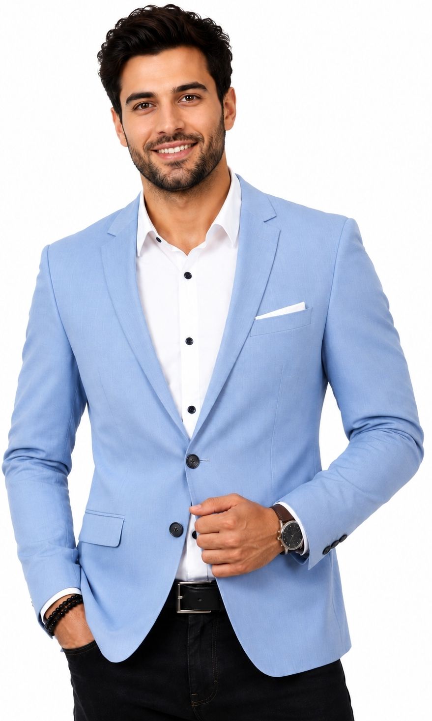 Men Solid Single Breasted Party, Casual, Formal, Festive & Wedding Blazer-image-35