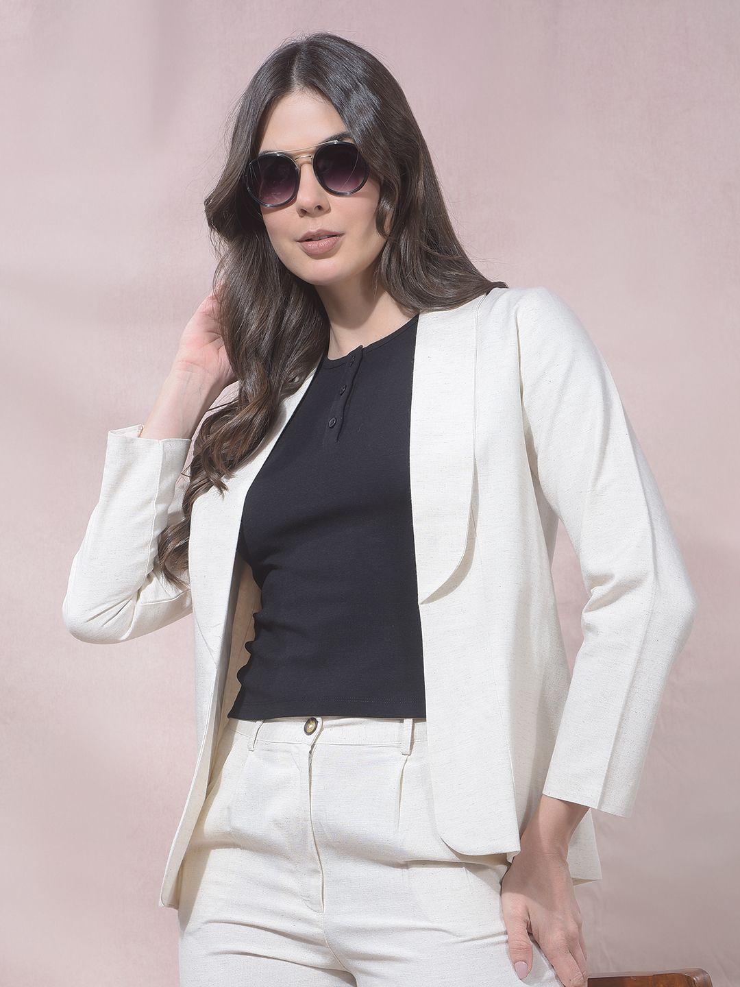 crimsoune club Women Solid Single Breasted Casual Blazer-picture-15