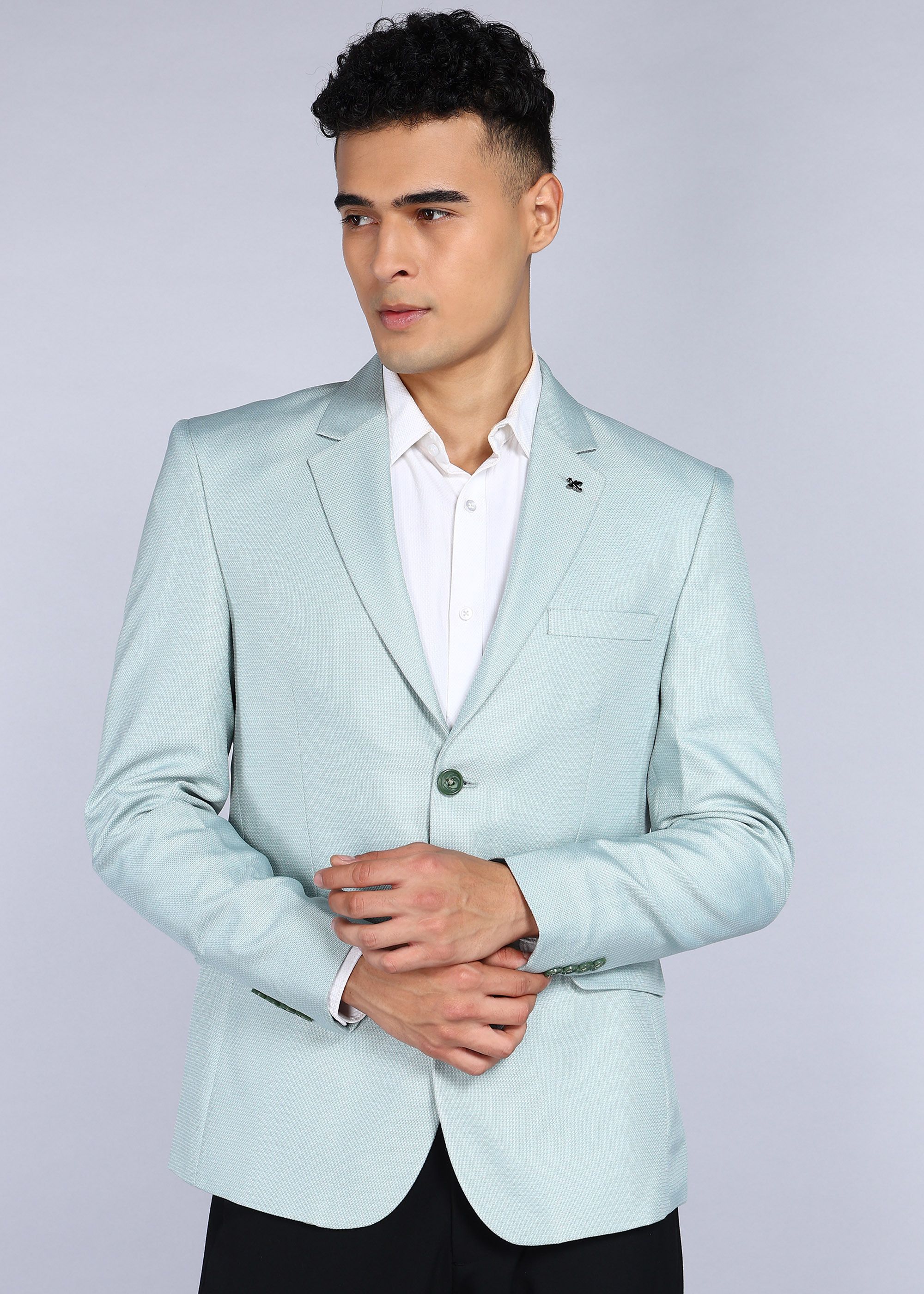 killer Men Solid Single Breasted Casual Blazer-picture-31