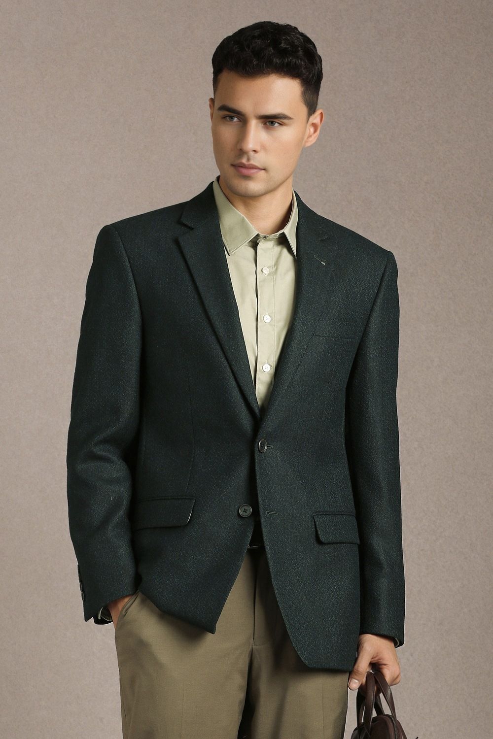 louis philippe Men Solid Single Breasted Formal Blazer-picture-40