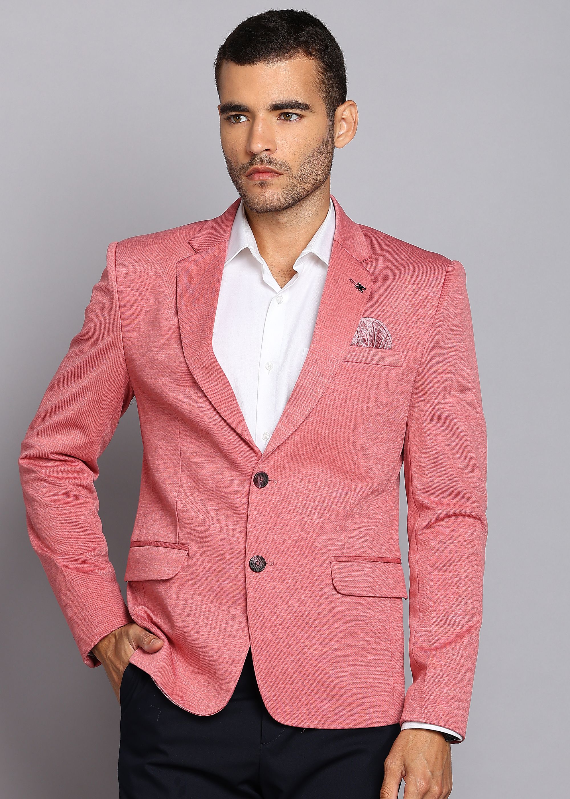 killer Men Solid Single Breasted Casual Blazer-picture-29