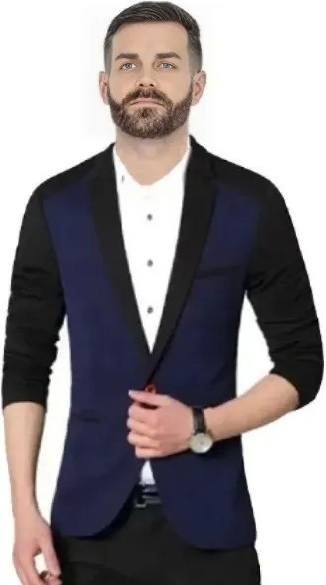 darbar in Men Colorblock Single Breasted Casual, Formal, Festive & Wedding Blazer-picture-28