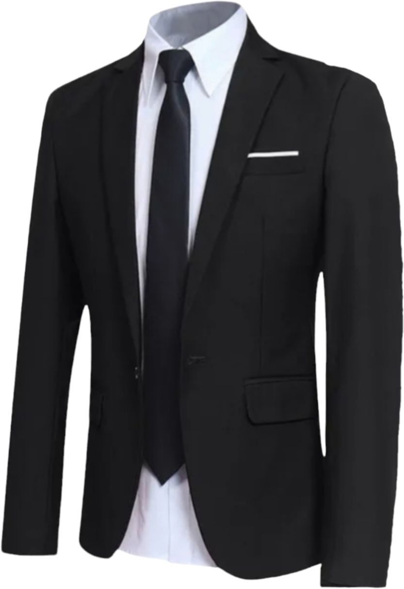 Men Solid Single Breasted Formal, Festive & Wedding Blazer