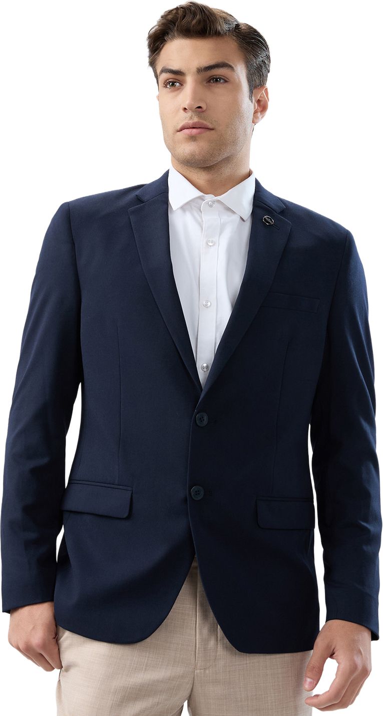 Men Solid Single Breasted Formal Blazer-image-34