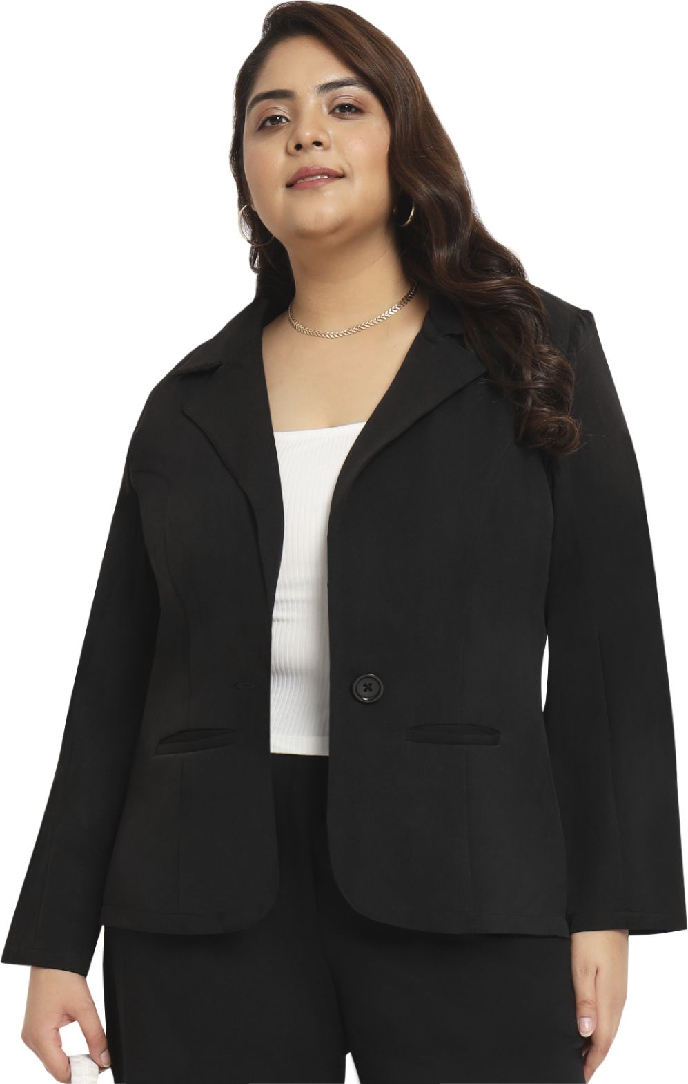 wild u Women Solid Single Breasted Formal Blazer-picture-24