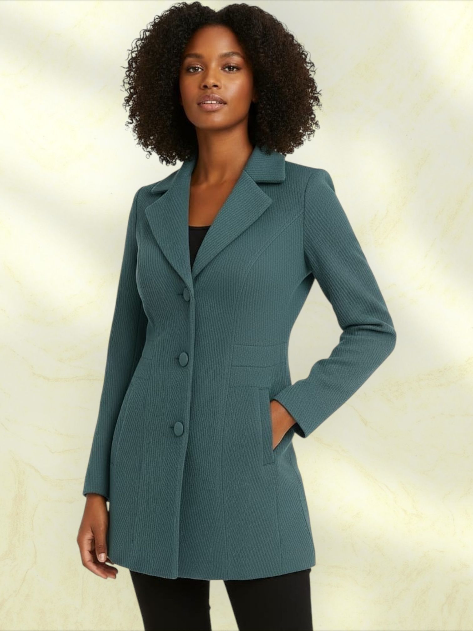 pepzoo Women Solid Double Breasted Casual Blazer-picture-47