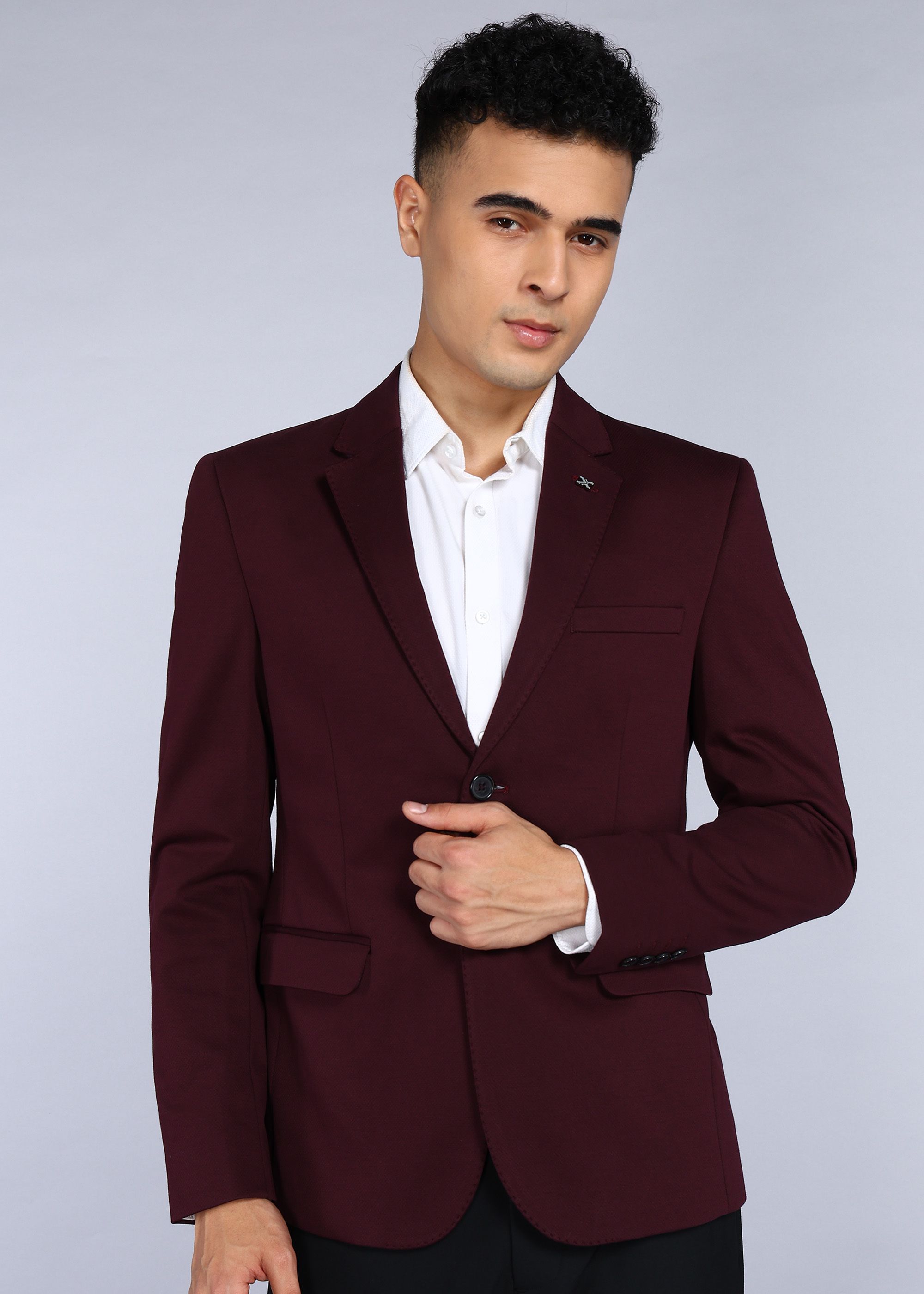 killer Men Solid Single Breasted Casual Blazer-picture-38