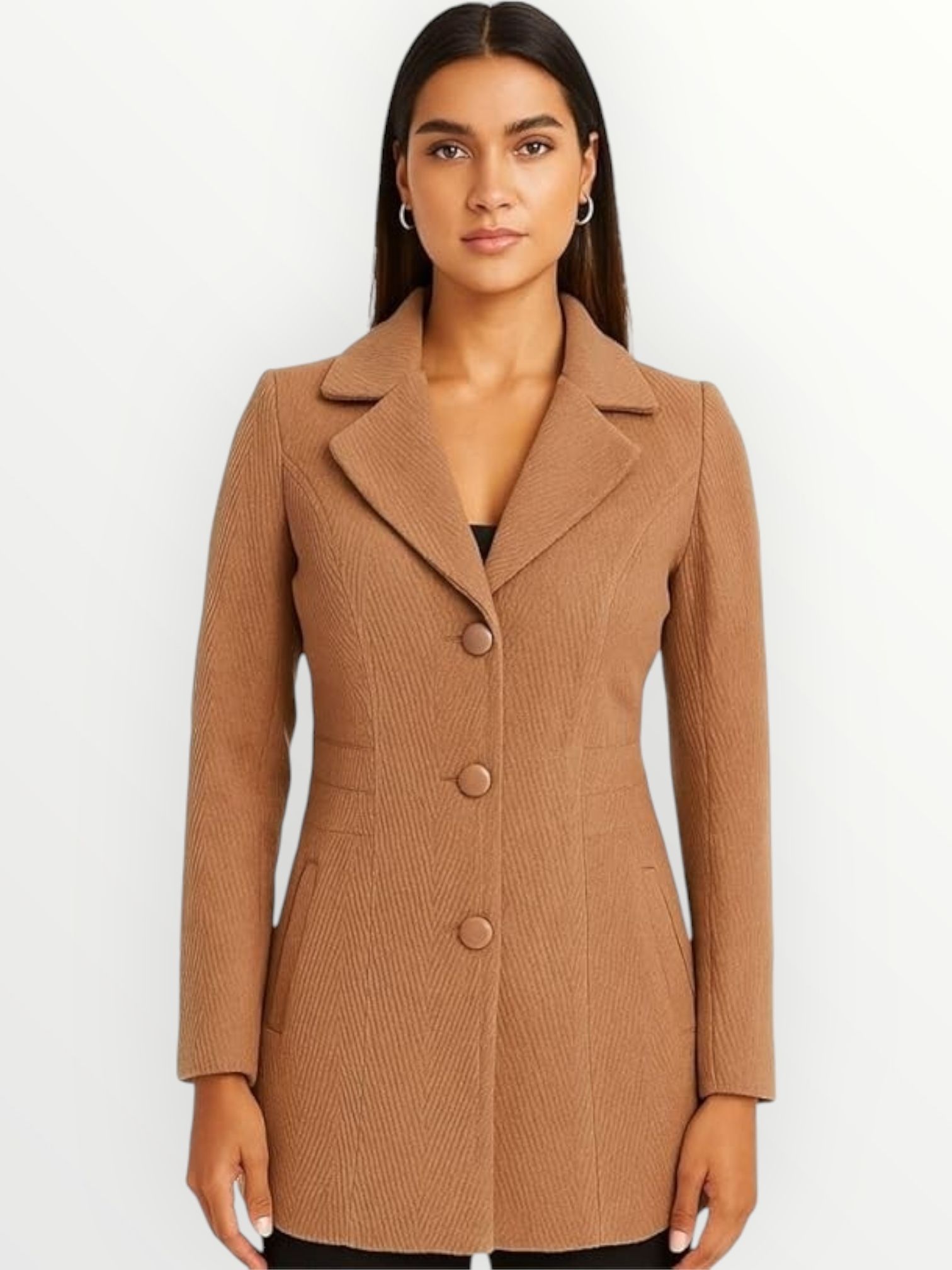 troo blue Women Solid Double Breasted Casual Blazer-picture-24