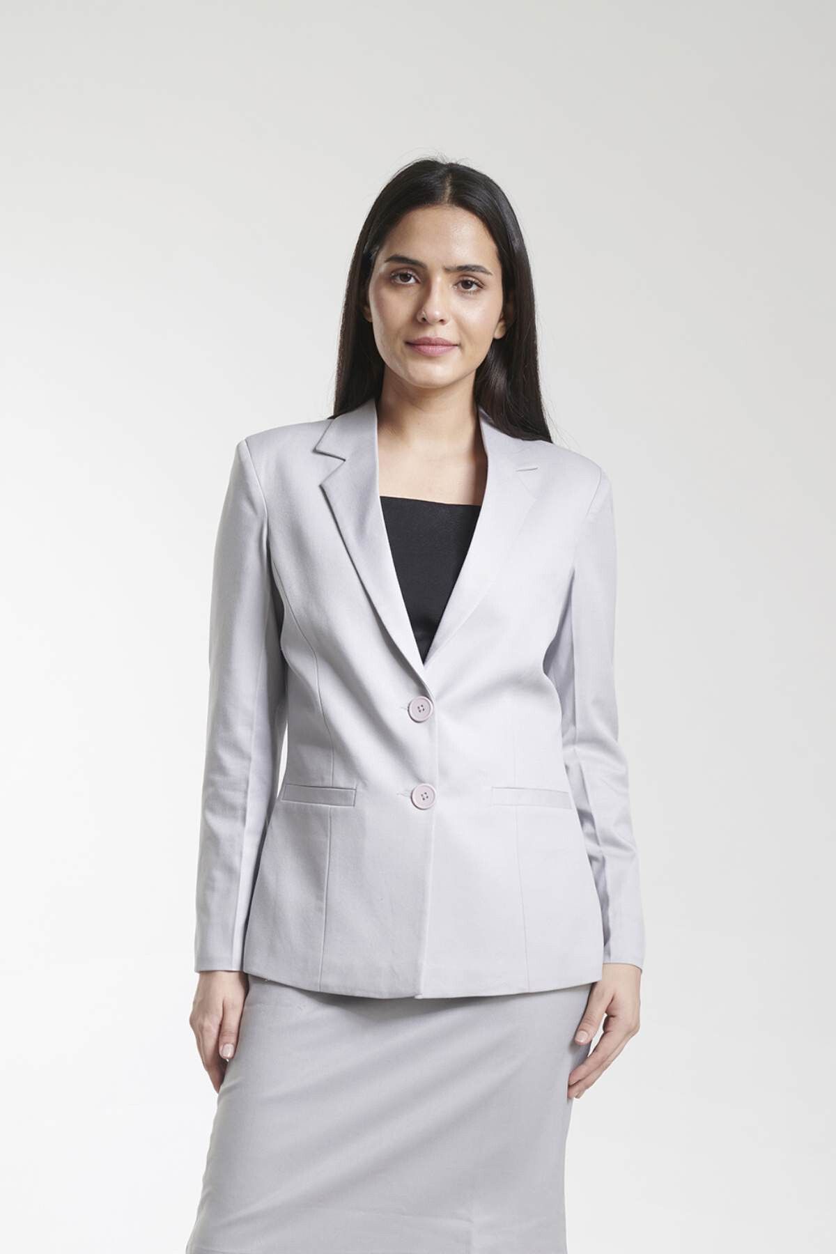 theclassictogs Women Solid Single Breasted Casual Blazer-picture-23