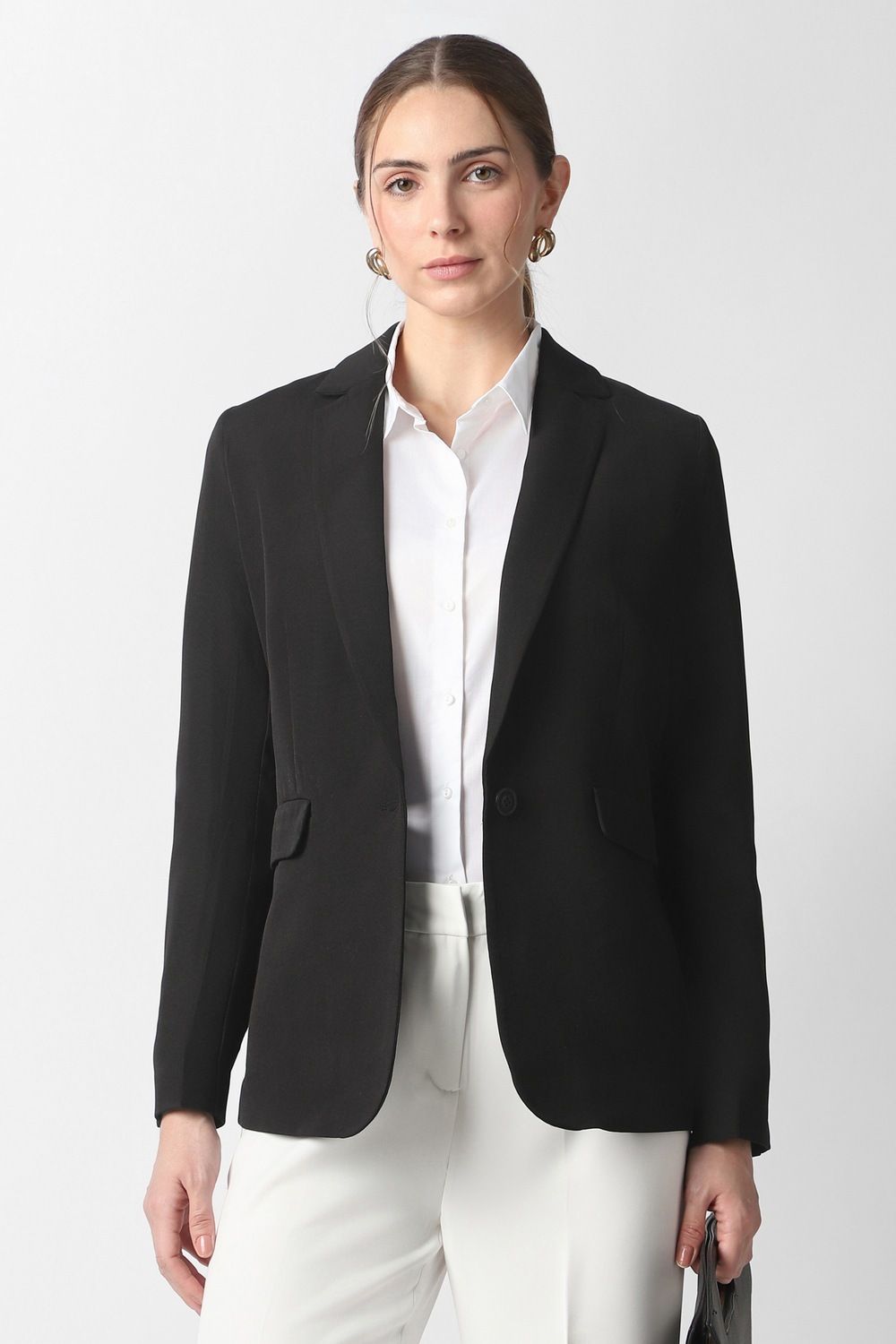 van heusen Women Solid Single Breasted Formal Blazer-picture-29